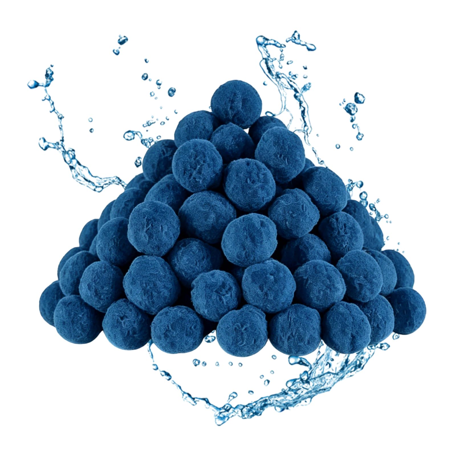 Balles Filtrantes pour Piscine 1800 G, Boules Filtrantes, Balle Filtrante Piscine, Remplace 65kg Sable De Filtration, Réutilisables Balles Filtrantes pour Systèmes Filtration Piscine