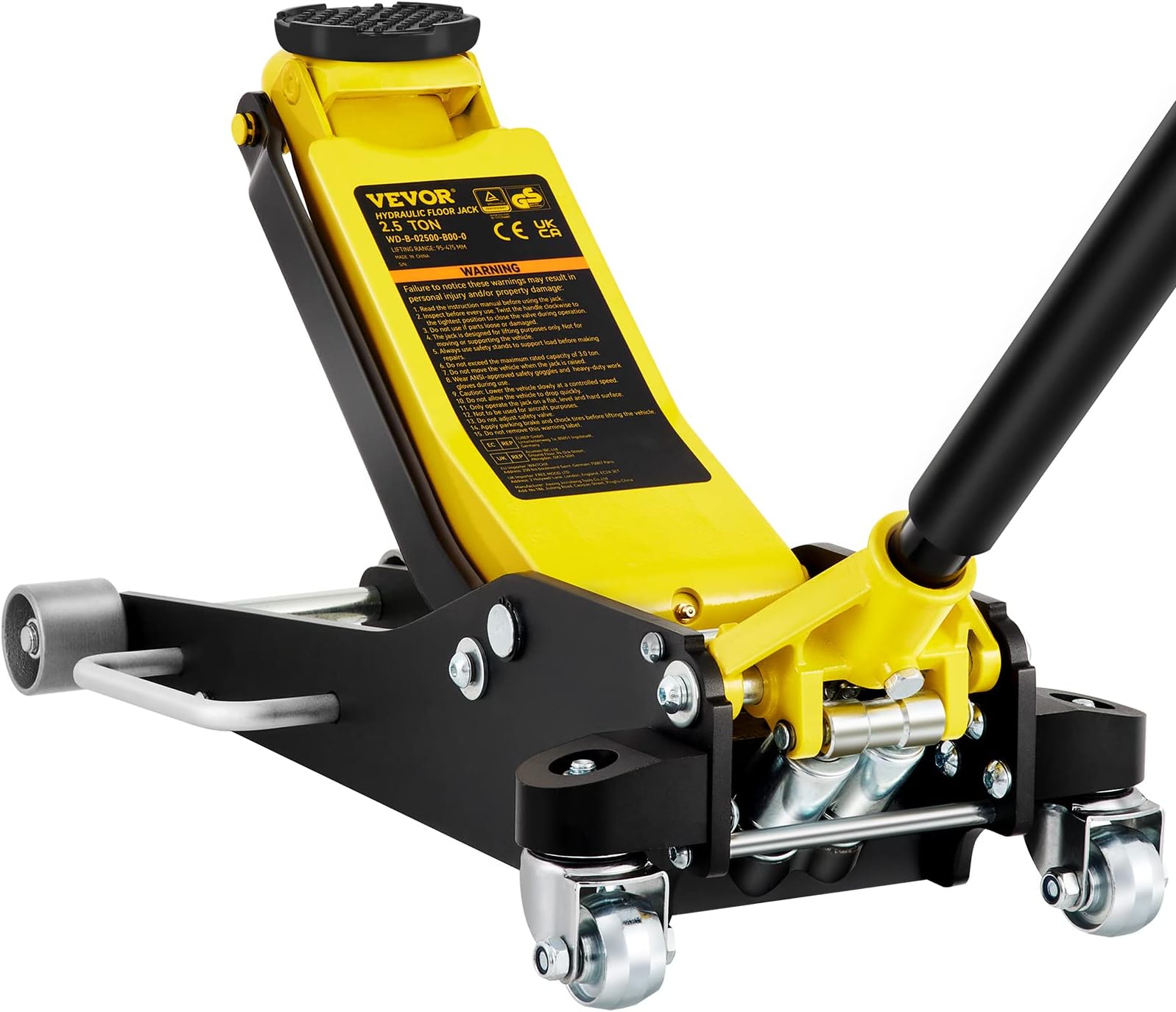 VEVOR Floor Jack, 2.5 Ton Low Profile Floor Jack, Aluminum