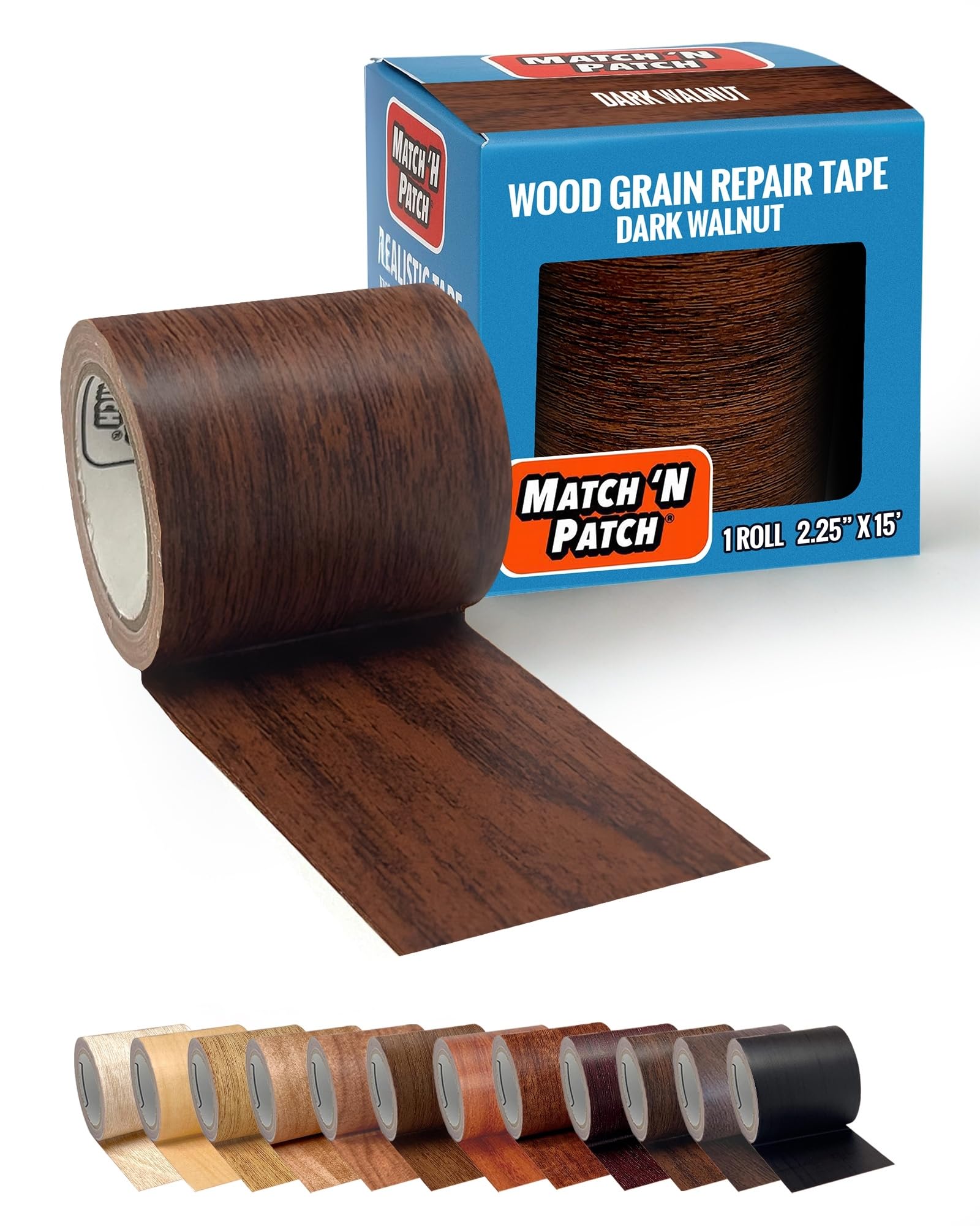 MATCH 'N PATCH Realistic Wood Repair Tape - Adhesive Heavy Duty