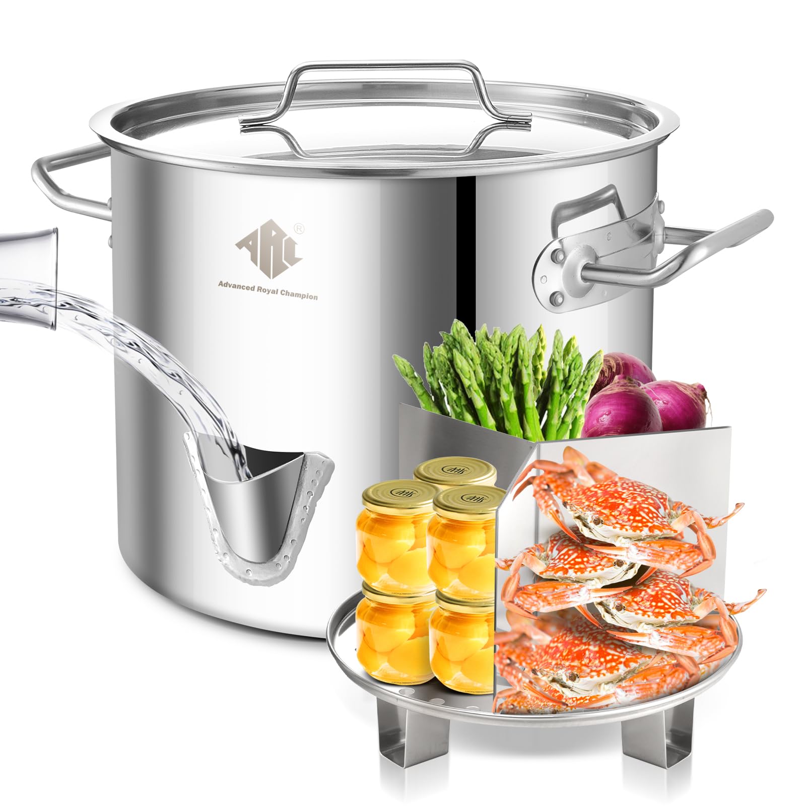 ARC 40QT Stainless Steel Tamale Steamer Pot
