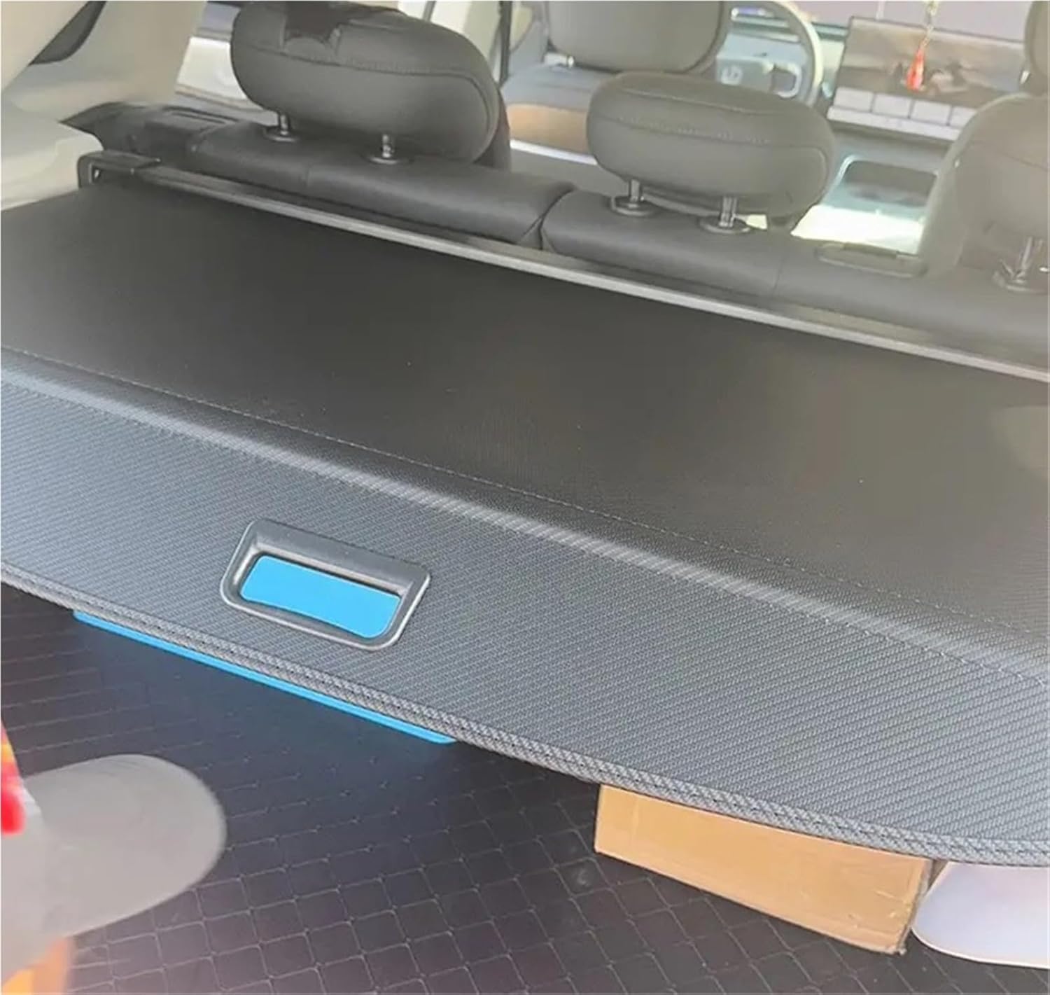 for Leapmotor C11 2021-2026 Auto Trunk Curtain Organizer Cover Cargo Rear Rack Luggage Waterproof Shield Shade(PU Leather 21-25)