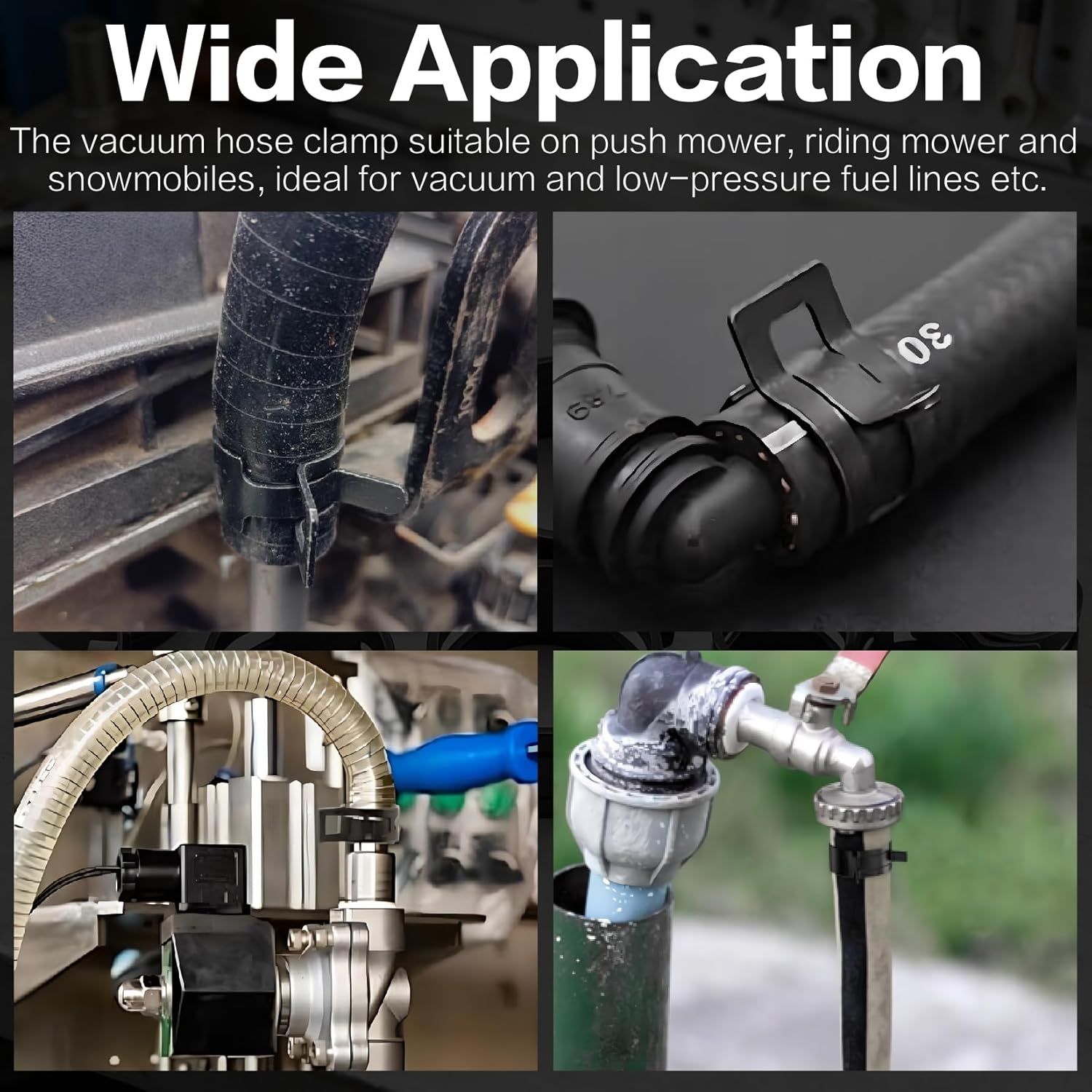 352Pcs 6-25mm Spring Band Hose Clamp Assortment Kit with Swivel Jaw Pliers & Removal Pliers, 15 Sizes (1/4"-1") Carbon Steel for Automotive,Fuel Line, Silicone Vacuum, Radiator & Low Pressure Hoses