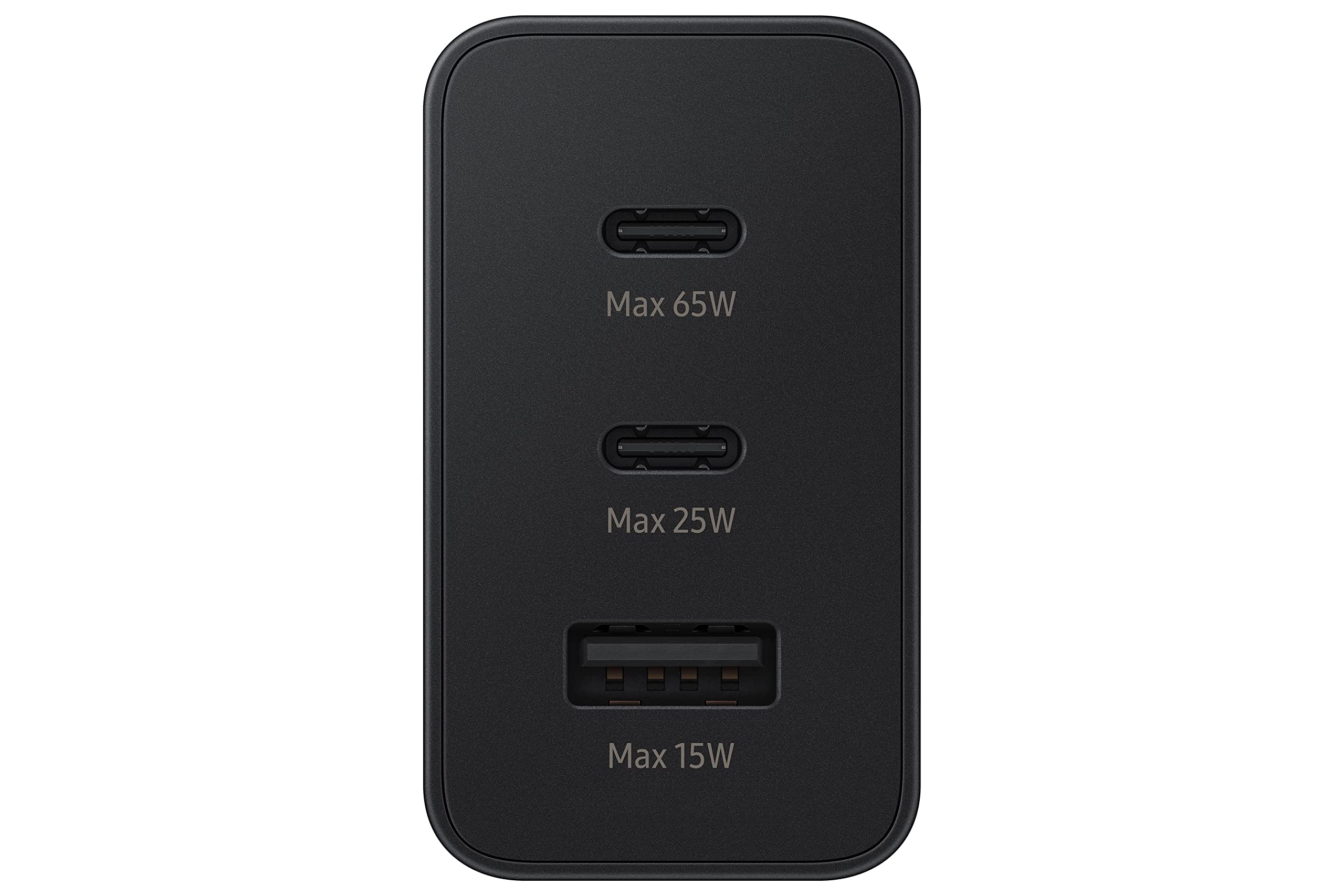 Samsung Original 65W Tri Port,Type-C & USB-A,Super Fast Charger (Cable not Included),Black,Tablet — Amazon image 3