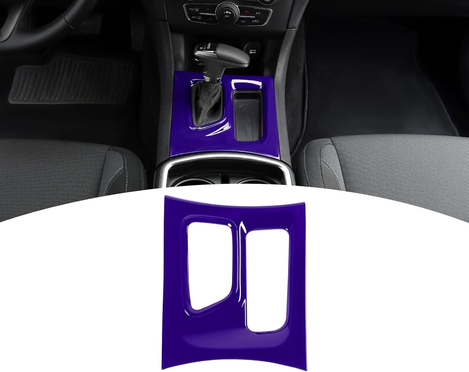 for Charger Gear Shift Panel Cover Trim Fit for Dodge Charger 2015-2023 Purple Interior Accessories 1pc