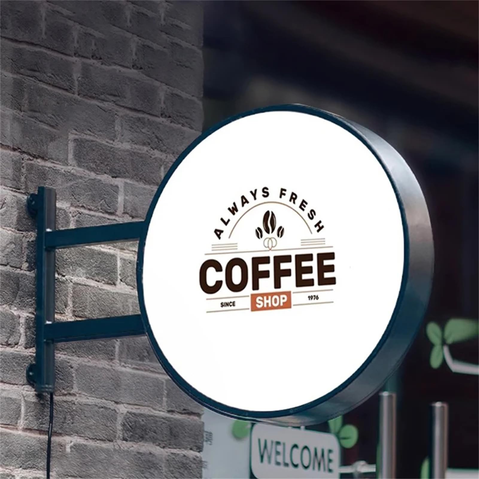 Insegna Luminosa Rettangolare Bifacciale Con Illuminazione A Led - Foto 11