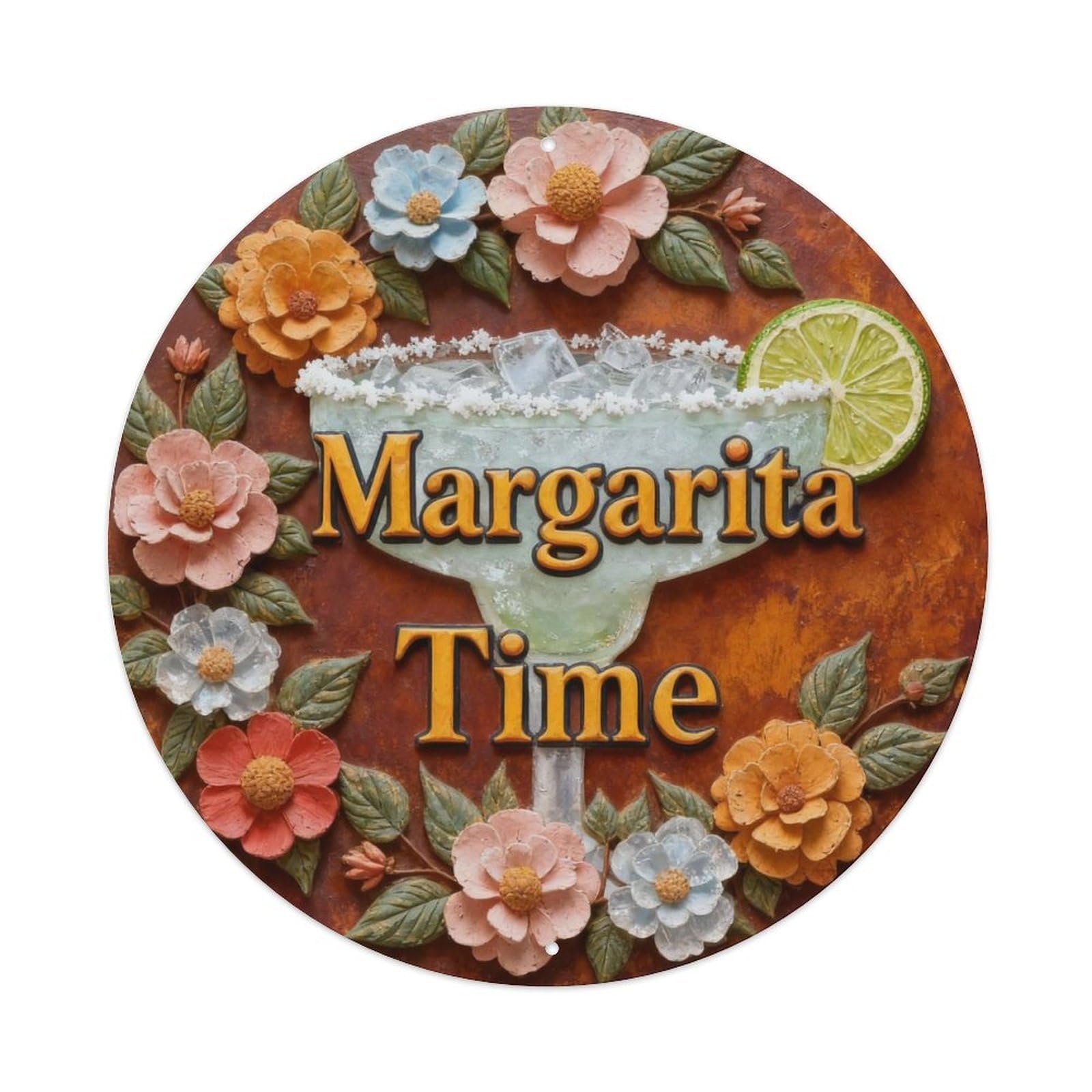 Margarita Time Metal Tin Sign Plaque