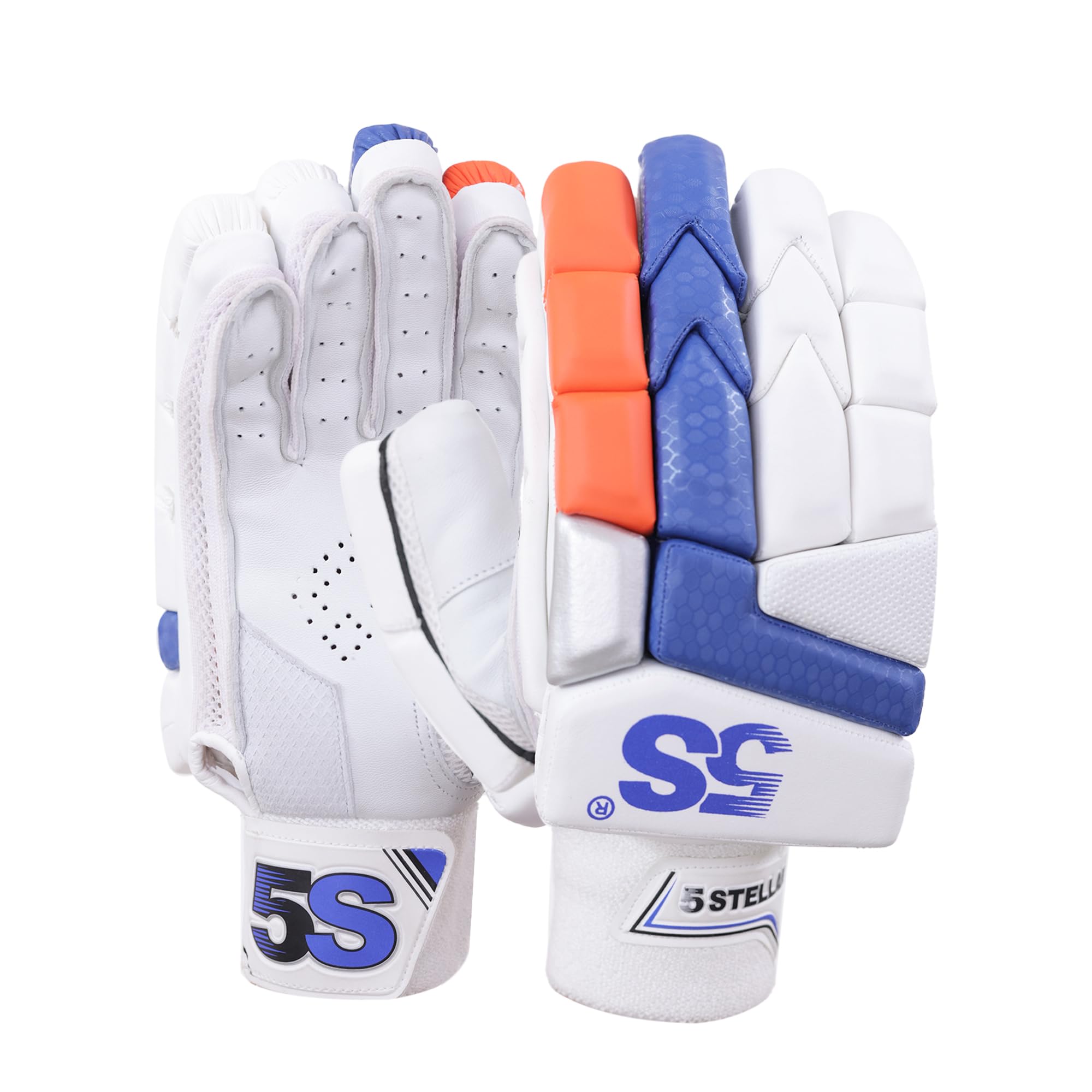 5S Cricket Batting Gloves - Youth Right Hand- Enhanced Grip & Protection - Lightweight Design for Comfort & Performance- Blue & Orange (B0D1MFTRQD) Amazon Price History, Amazon Price Tracker
