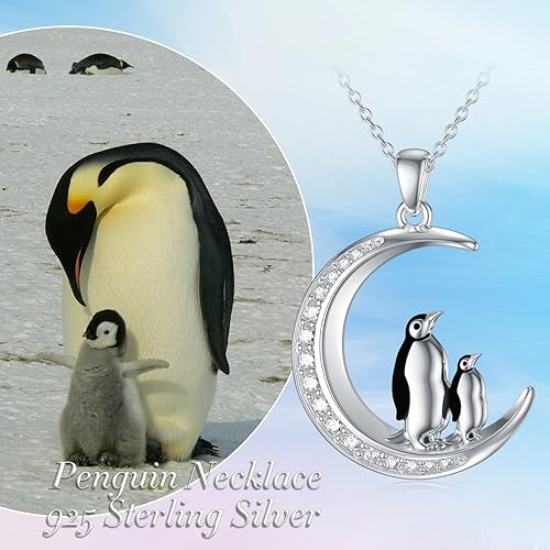 Miniatura 2 de TOUPOP Sterling Silver Necklaces Animal Jewelry for Women ButterflyCatDogBeeElephantRabbitPenguinHorseSnakePhoenix Jewelry Necklace Gifts for Women