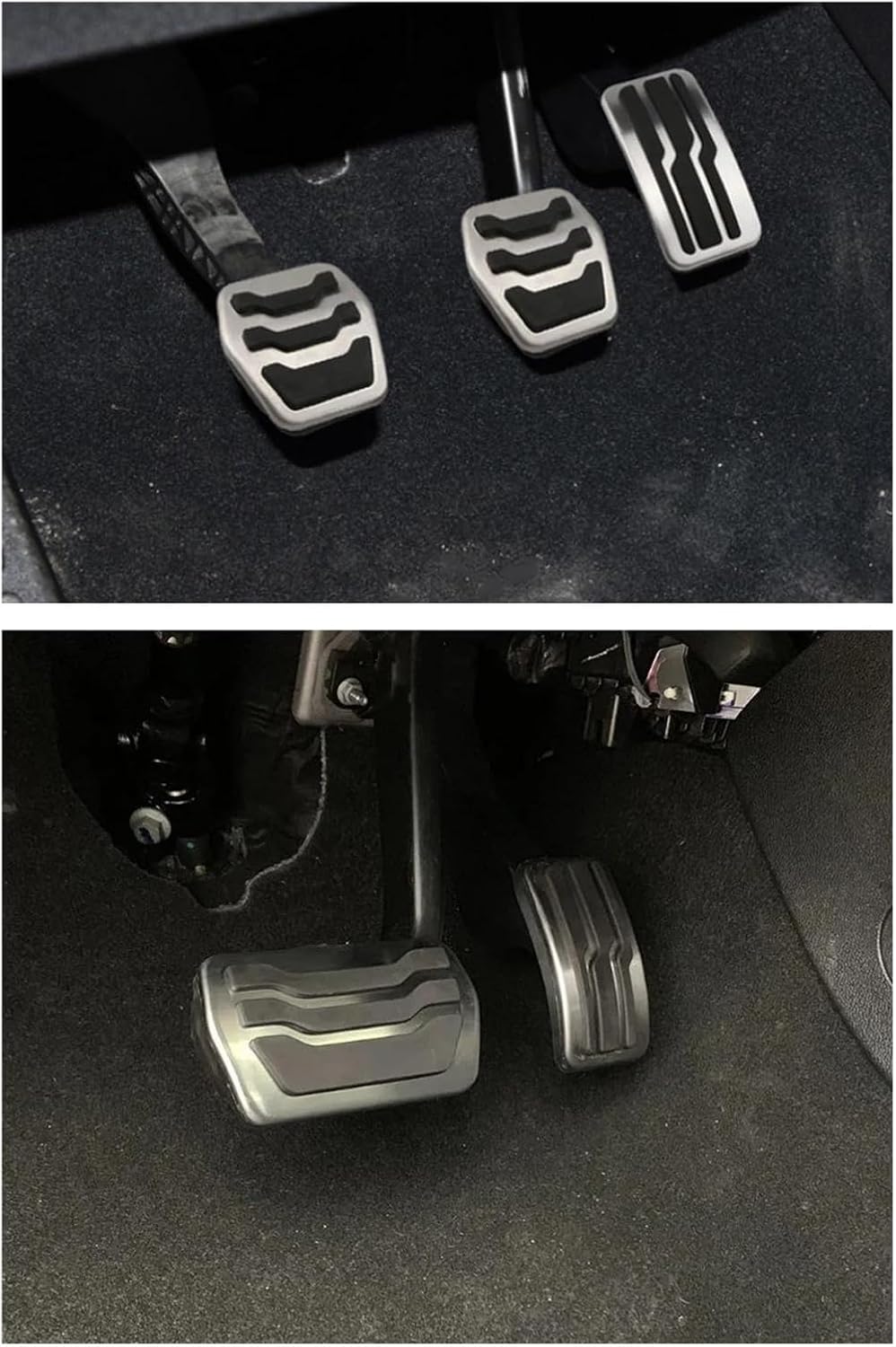 ford kuga pedal covers Car Cover for La Fuga 2012-2021 Escort 2015-2018, Gas Accelerator Brake Clutch Cover Non Slip Hard Wearing Parts Accessories,A/MT : Automotive Spyke Gloves 2 Personen Surrey Bike Color:Navy blue