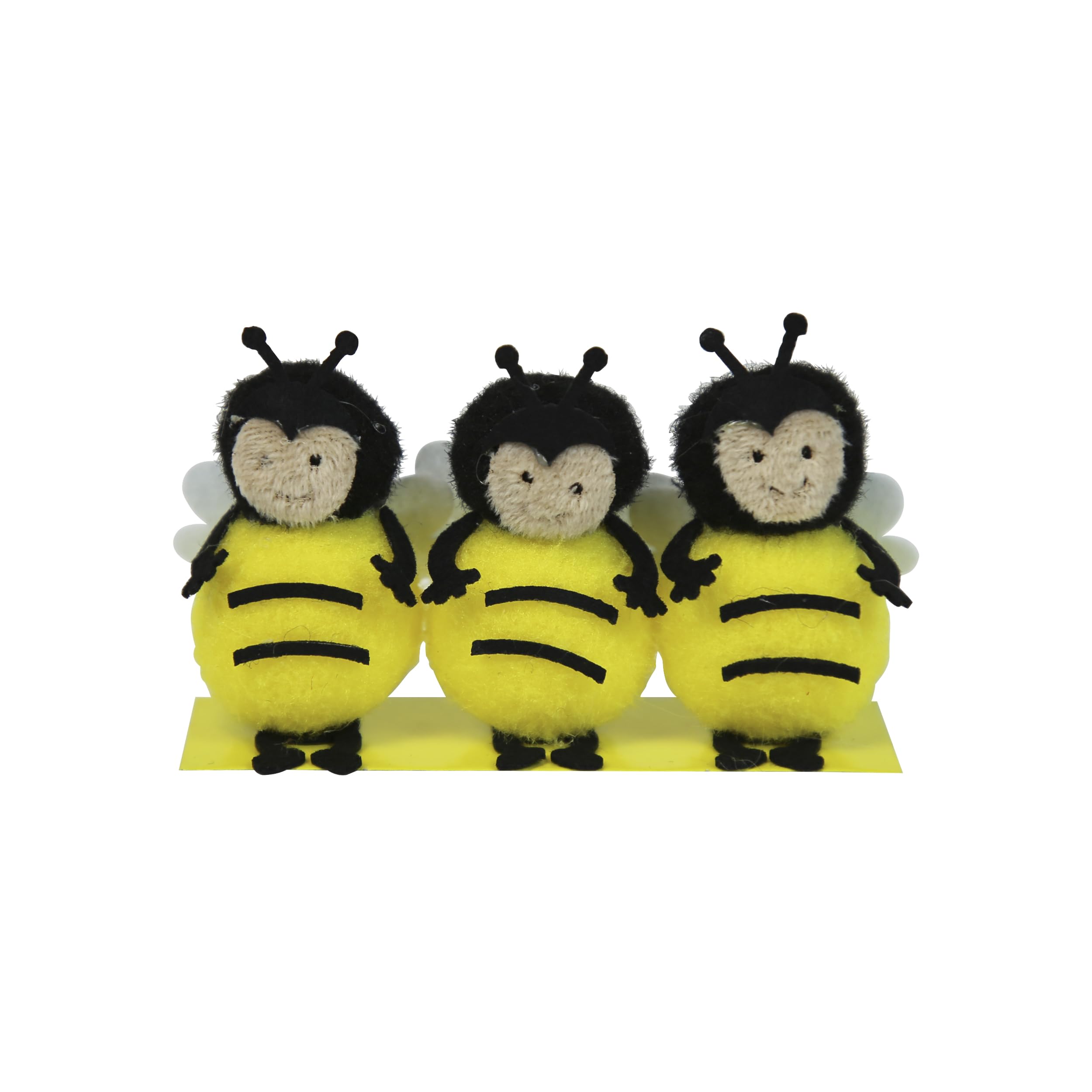 Eurowrap Multicolor Pack Of 3 Felt Easter Bees – Cute Bumblebee Decorations For Easter Displays, Crafts & Springtime Décor
