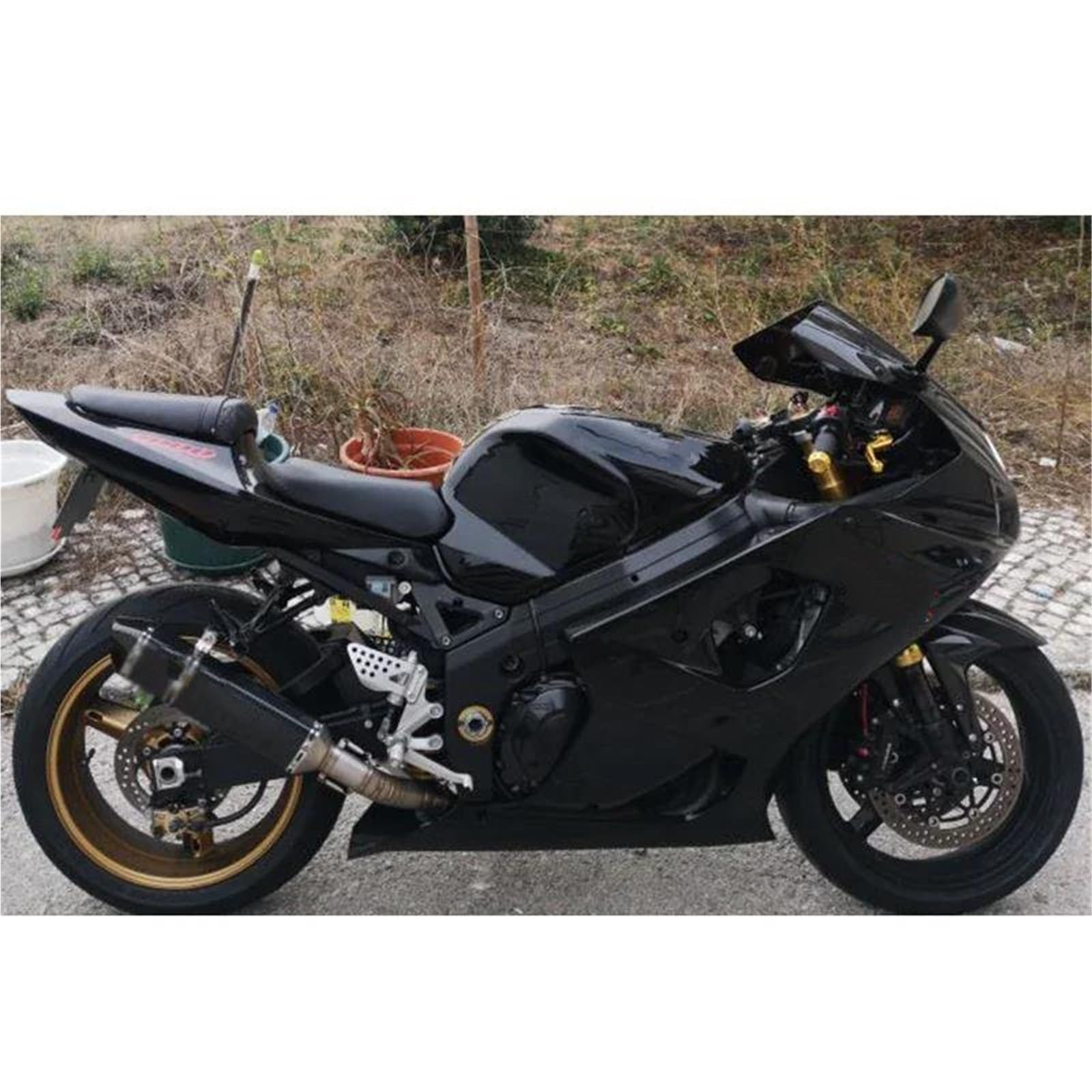 Tubo di Scarico Tubo di Collegamento del Tubo Centrale di Scarico Moto Adatto per S&uzuki GSXR1000 GSX R1000 GSXR 1000 2005 2006
