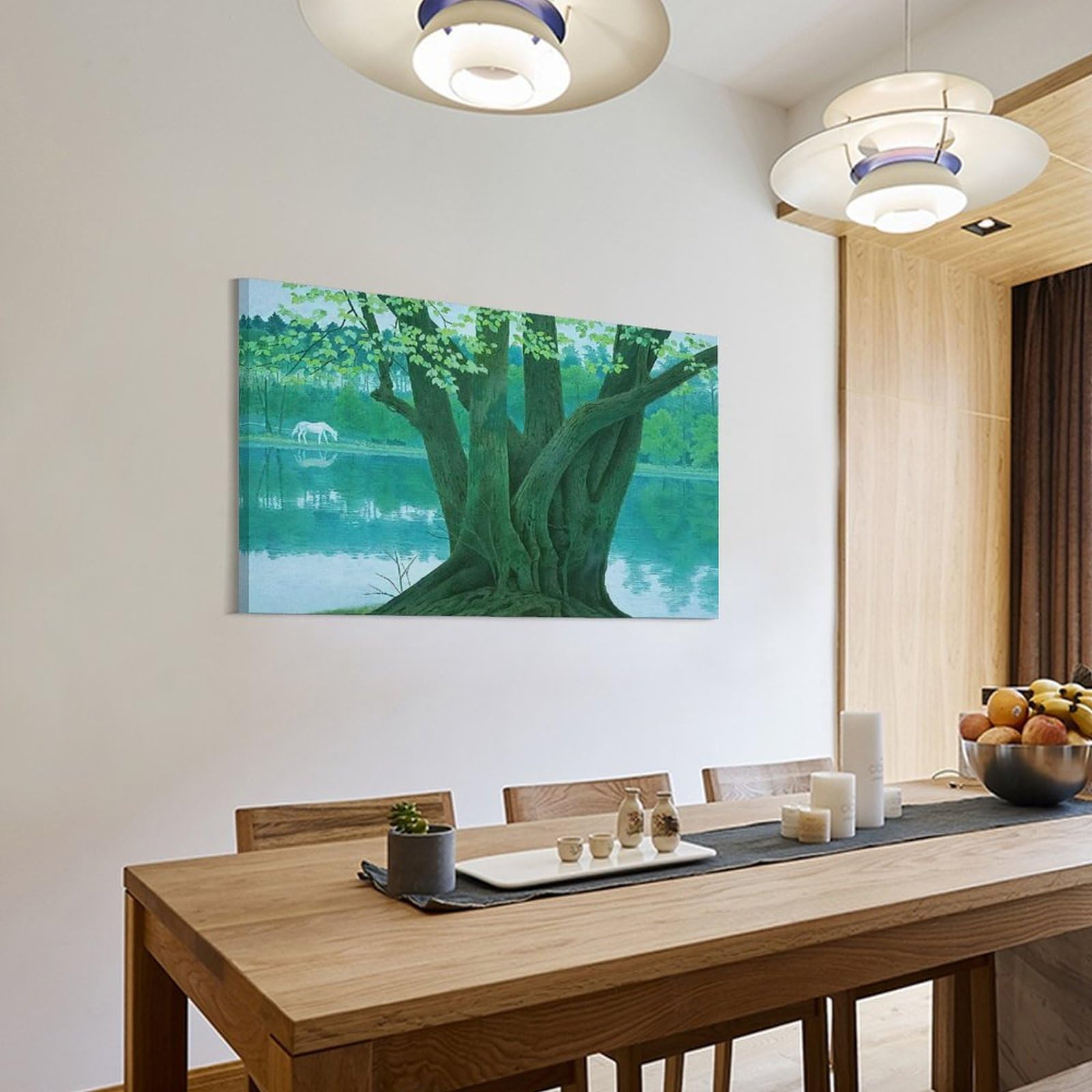 Amazon.co.jp: 画家 東山魁夷 風景画 若葉 の 季節 ポスター 絵画