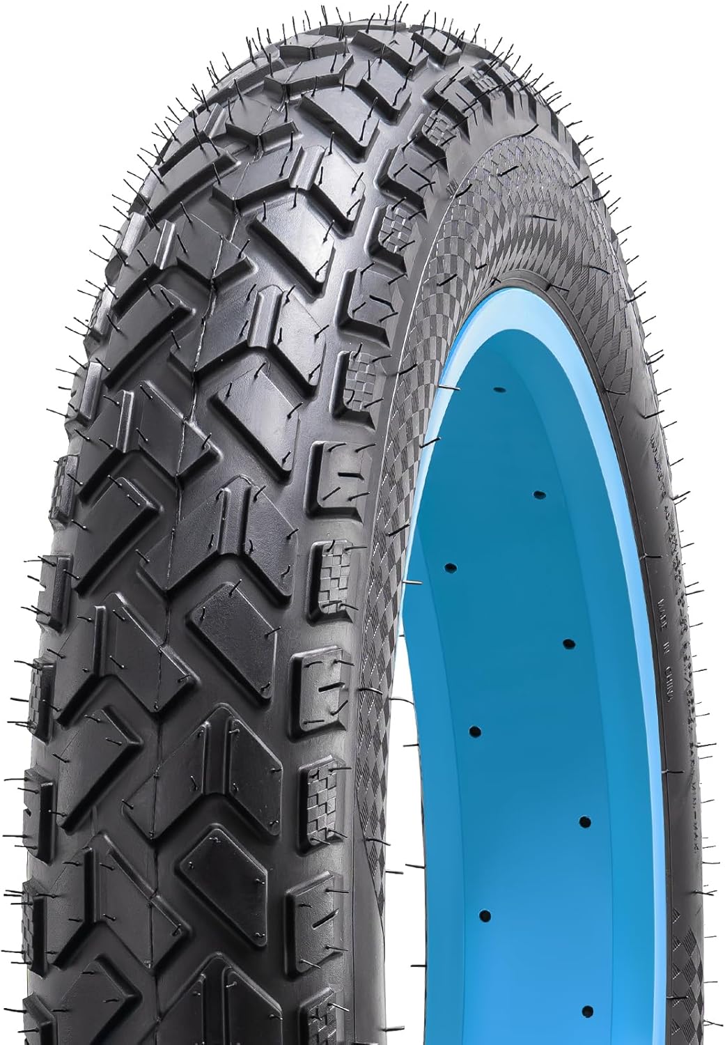 20x4.0 (102-406) Fat Electric Bike Tire 20 inch Fat E-Bicycle tire Suitable for 20x4 20 X 4.0 MTB/E-Bike Folding Replacement All-Terrain Directional Tread Fat Bike Tire (Single)