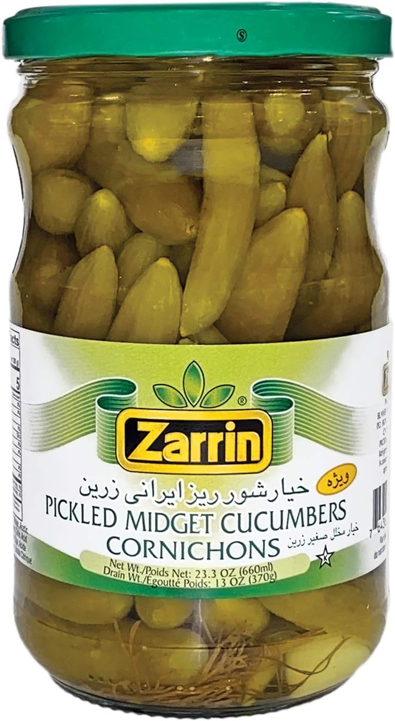 Zarrin - Midget Cucumber Pickles, 22.31 oz
