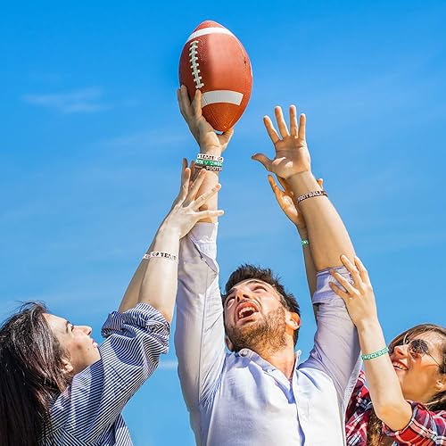 Miniatura 5 de 30 pulseras de silicona para fiestas de fútbol, pulseras de goma con temática de cumpleaños de fútbol, accesorios de regalo de fútbol para adultos,