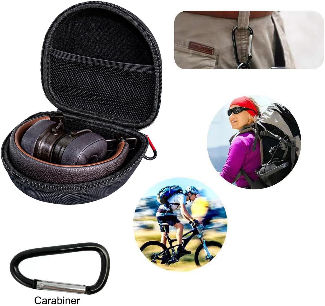 On Ear Bluetooth Headphones Case Storage Carrying Bag Compatible with Marshall Major V/IV/III/II/ 5/4/ 3/2 (Black) image 2