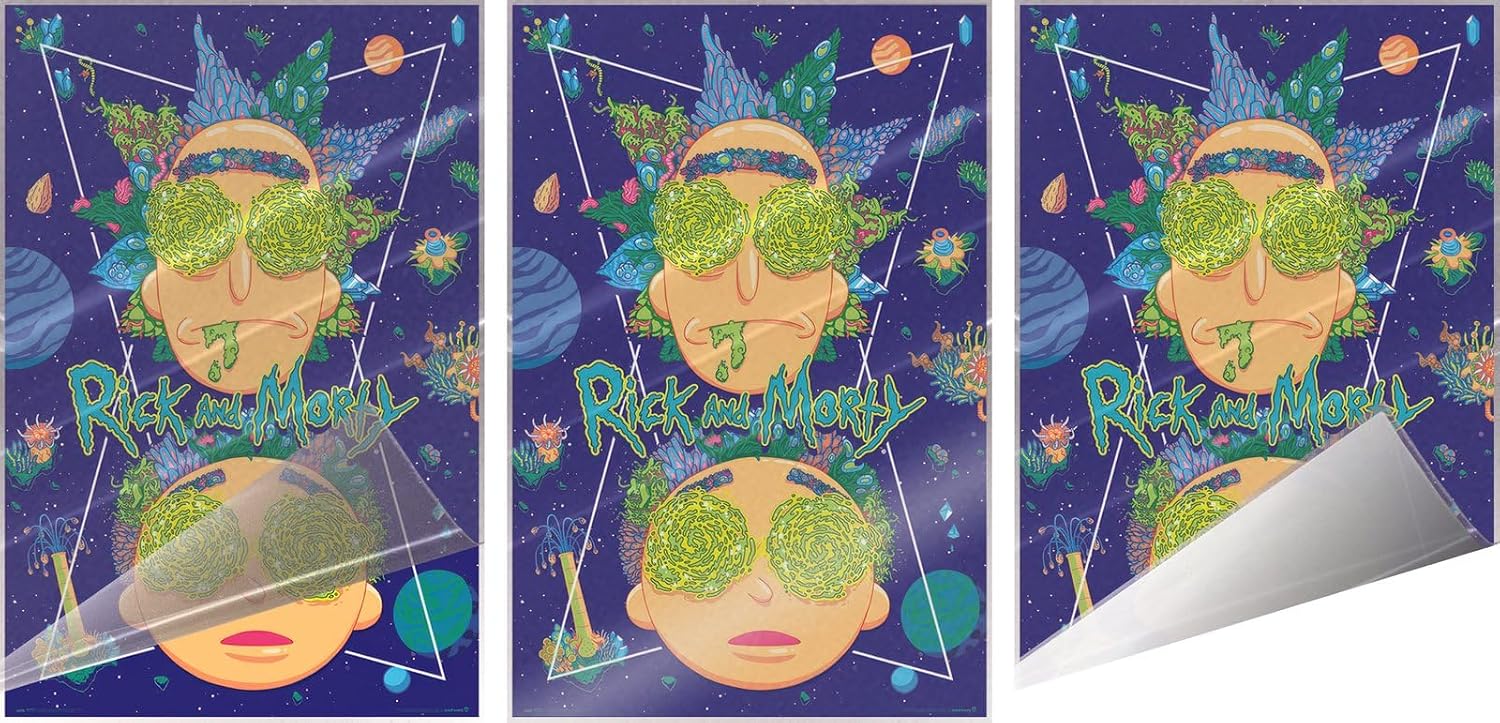 Rick & Morty - TV Show Poster (High In The Sky) (Size: 24" x 36") (Laminated Poster & Strips)