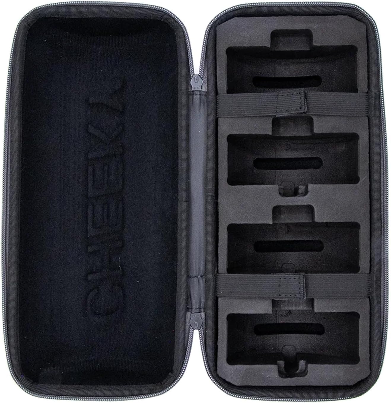 Cheeky Reel Capsule Case, Grey w/ Logo