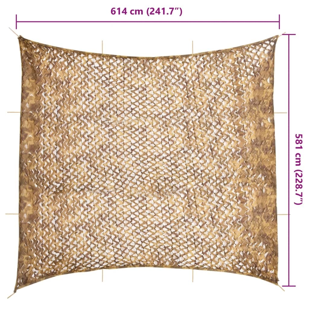 Genérico Red de Camuflaje con Bolsa de Almacenamiento Arena 614x581 cm,Deportes,Actividades al Aire Libre,Caza y Tiro,Equipamiento de protección para Caza y tiro-4008266