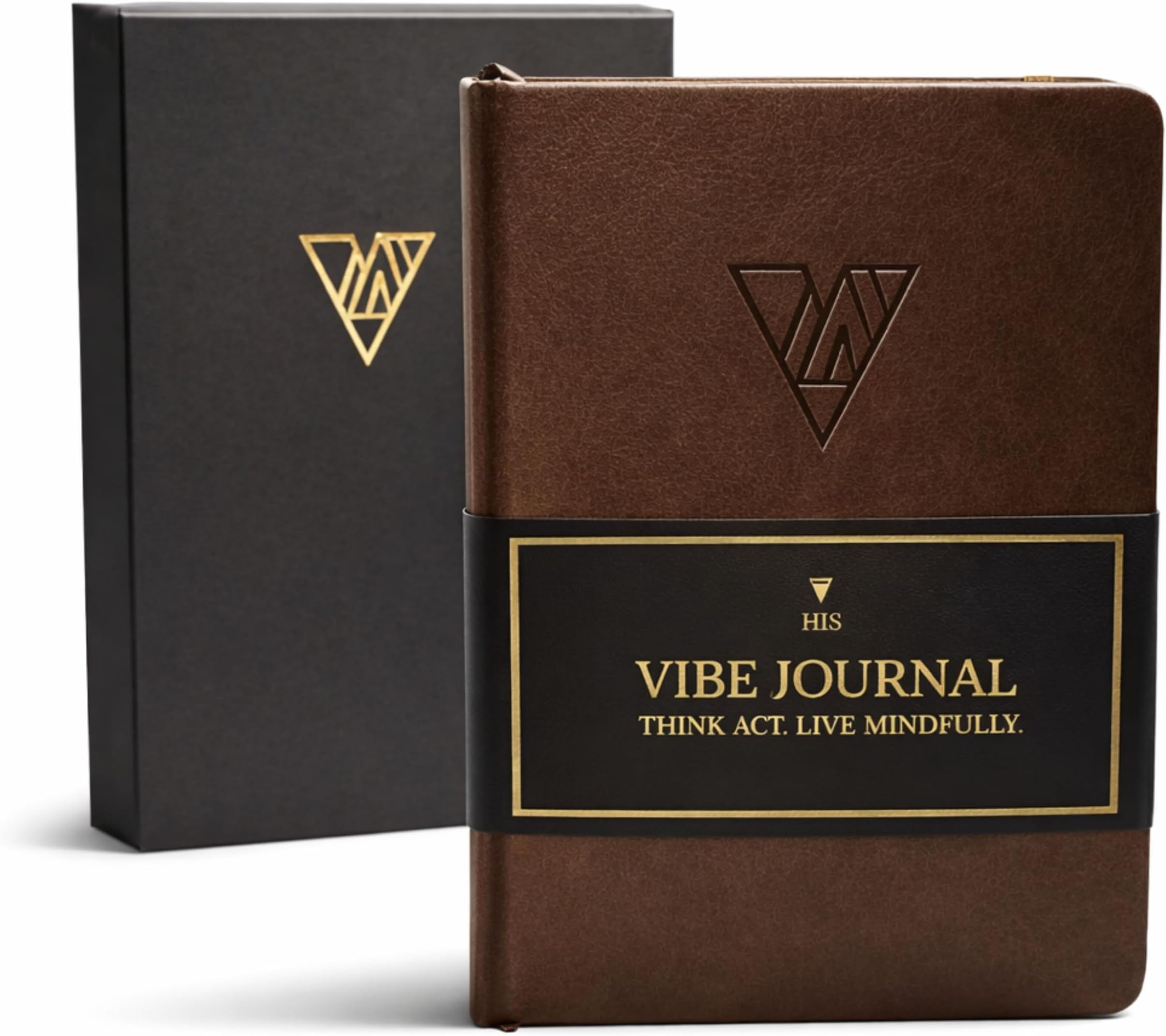 The Vibe Journal |13-Week Guided Mindfulness Journal for Men | Dynamic Daily Prompts, Practical Exercises, & Habit-Building Tools for Self-Mastery & Mindful Living | A5 Size | Premium Gift Box