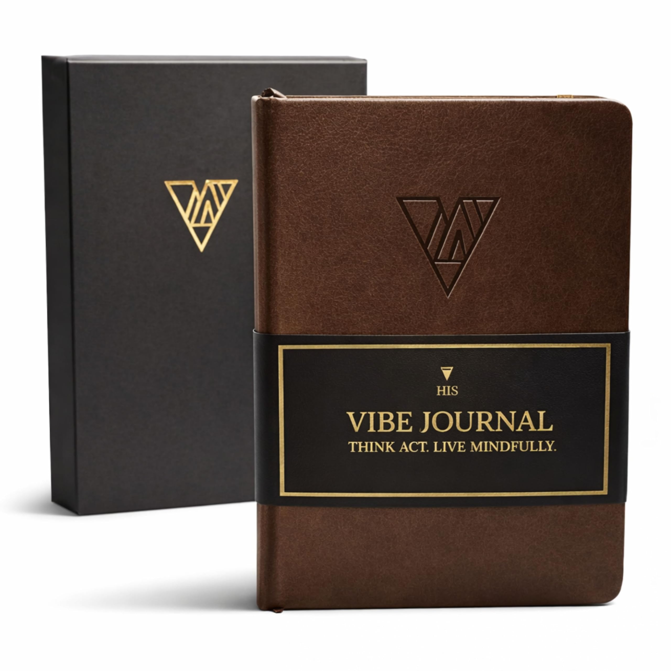 The Vibe Journal |13-Week Guided Mindfulness Journal for Men | Dynamic Daily Prompts, Practical Exercises, & Habit-Building Tools for Self-Mastery & Mindful Living | A5 Size | Premium Gift Box