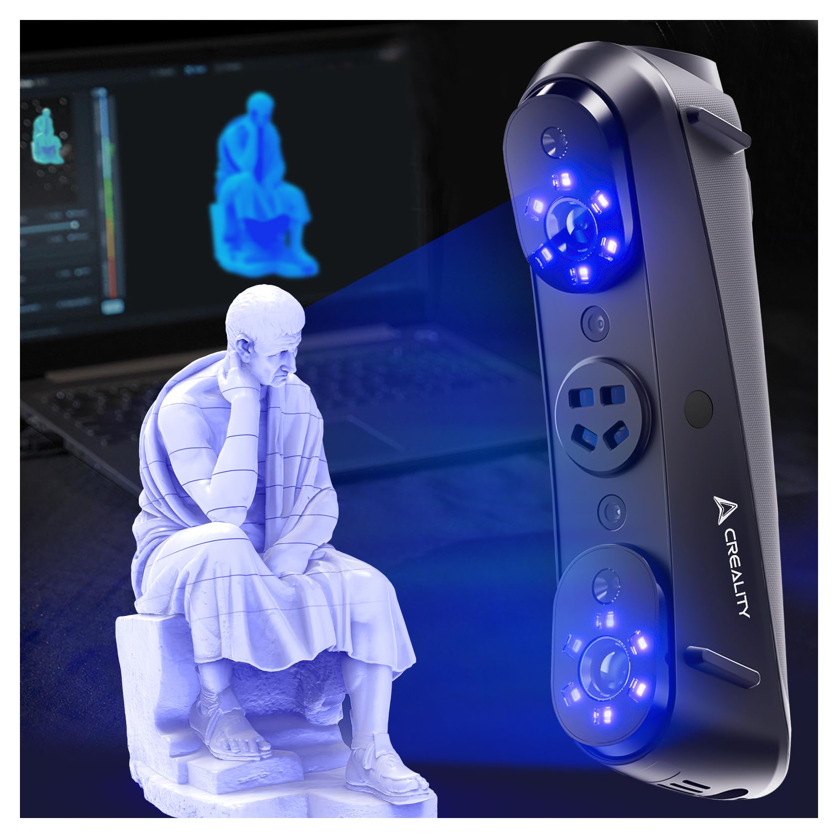 Creality Sermoon S1 3D Scanner, High-Precision 0.02mm Metrology