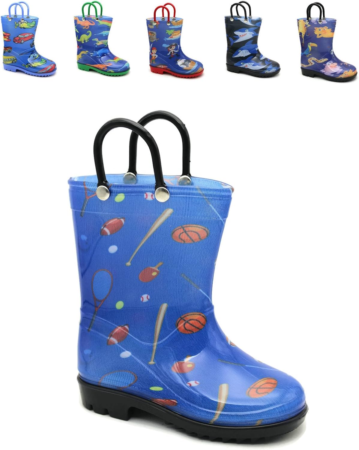 Storm Kidz Kids Boys Printed Rainboots Assorted Prints Toddler/Little Kid/Big Kid Sizes