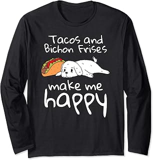 Tacos Bichon Frise Perro Manga Larga