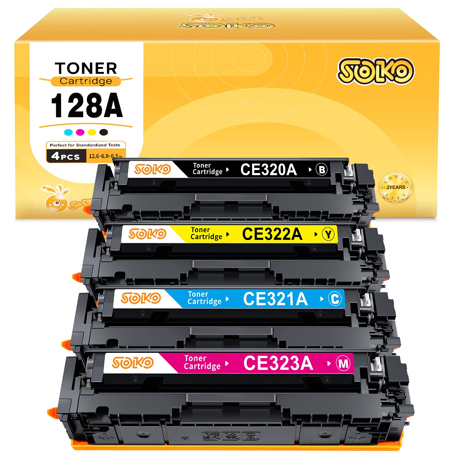 Amazon.com: SOKO Cartucho de tóner compatible para HP 128A para usar con  impresora HP Color Laserjet Pro CP1525n CP1525nw CM1415fn CM1415fnw (1  negro, 1 cian, 1 magenta, 1 amarillo) : Productos de Oficina