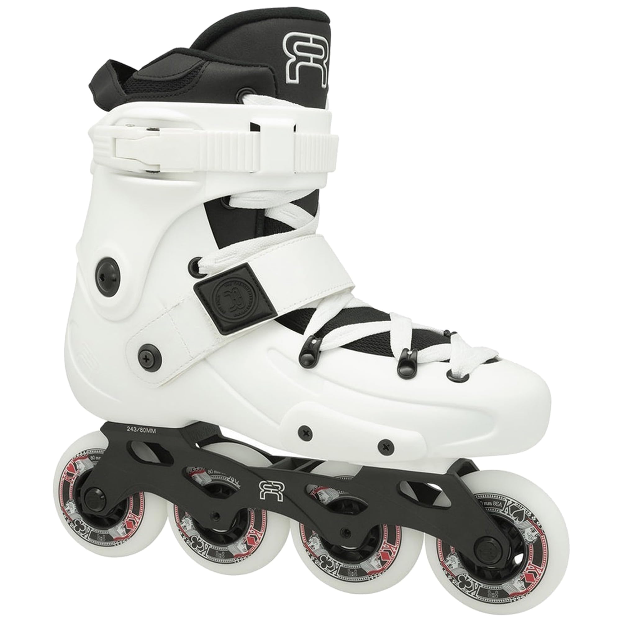 FR X 80 Freeride, Freestyle & City Skating In-Line Skates (White, EU39/UK6)
