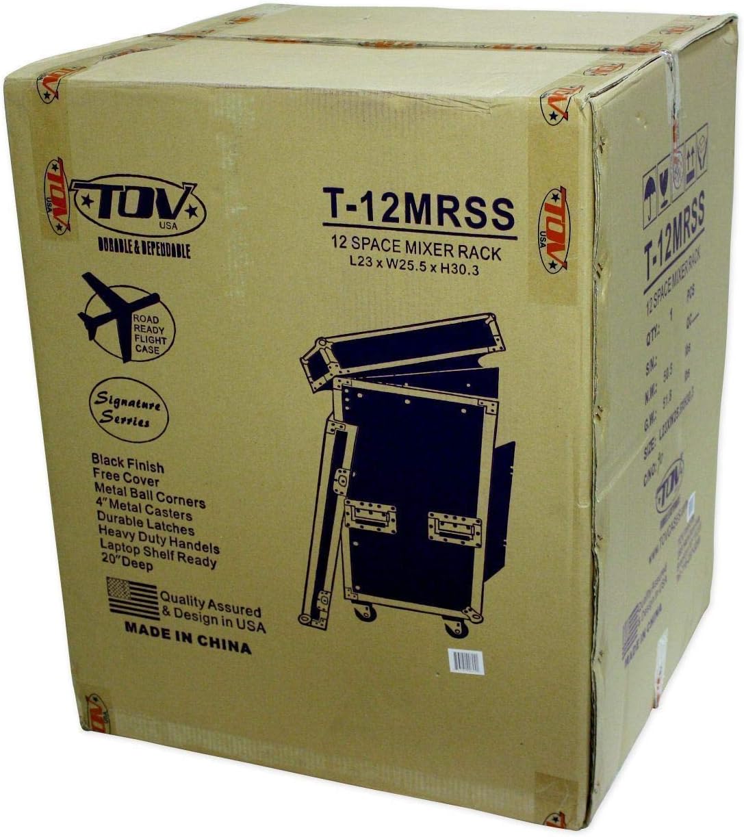 ProX Cases T-12MRSS 12 Space Amp Rack - Slanted Top 10U DJ Mixer Combo Rack Road Gig Ready Flight Case