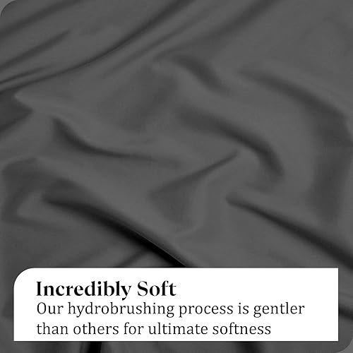 Miniatura 5 de Sábana bajera ajustable individual  1 sábana bajera individual  Sábana bajera individual  Calidad de hotel cepillada 1800, suave resistente a las