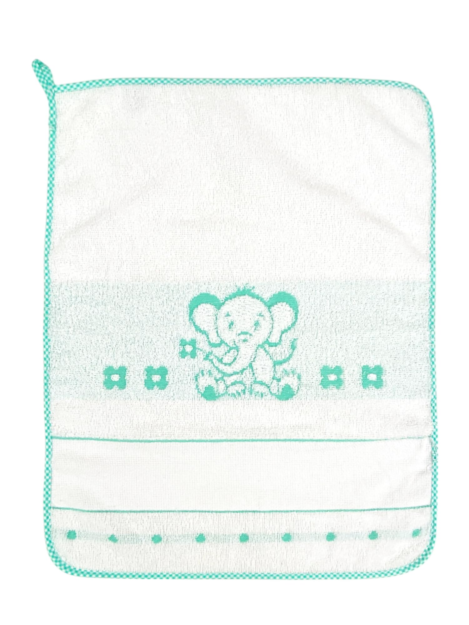 Set 3 Asciugamani Asilo Bambina - Motivo Poppy, Cotone, 40x55 Cm Con Tela Per Ricamo