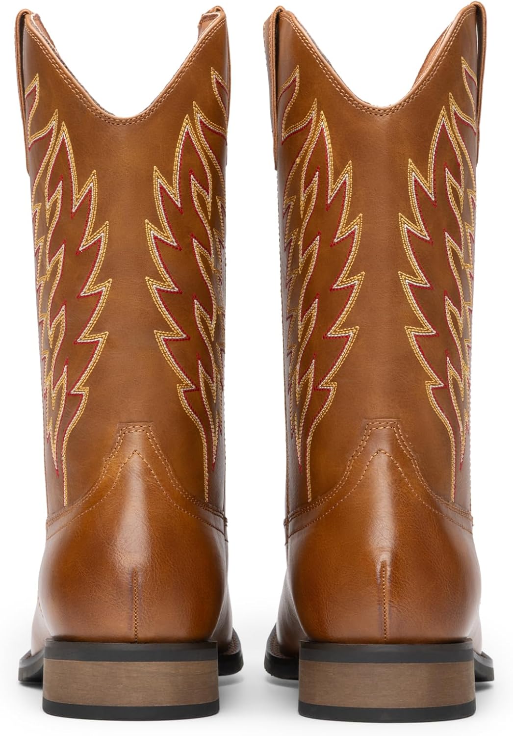 Bruno Marc Cowboy Boots for Men, Slip on Western Boots with Chic Embroidered Durable Short Retro Country Square Toe Boot - Image 6
