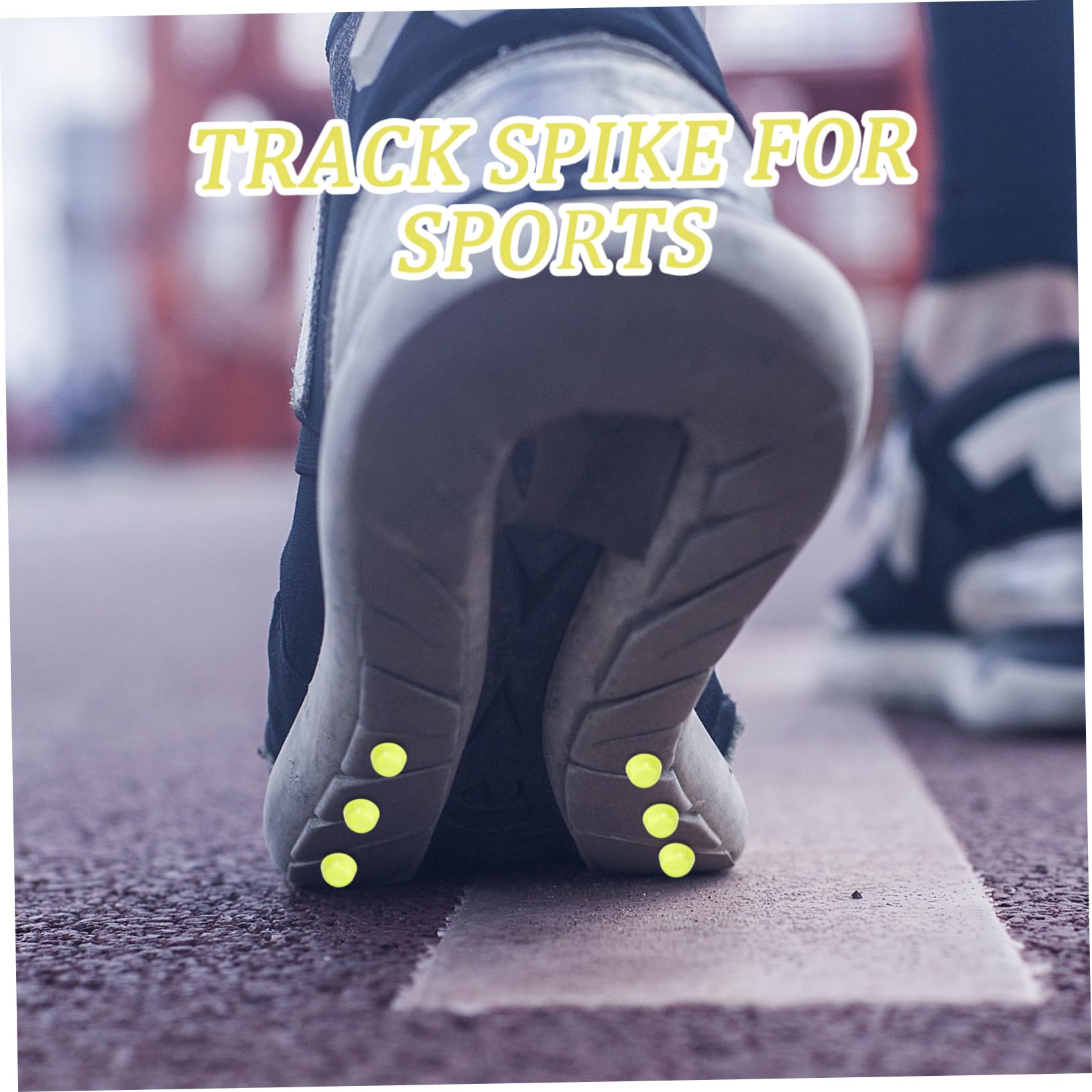 BESPORTBLE 8pcs Replaceable Running Shoe Spikes - Track Shoe Supplies Fluorescent Sole Nails for Enhanced Traction Outdoor Sports Activities