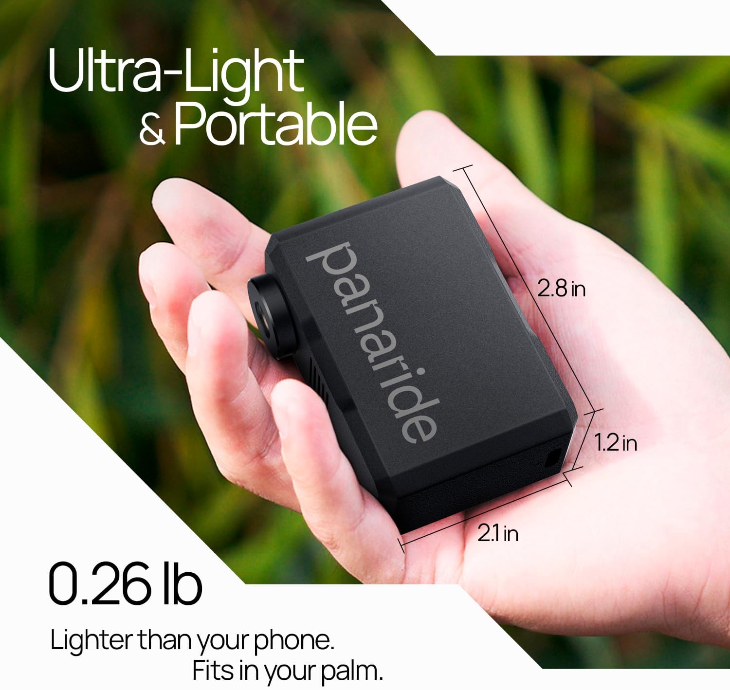 Mini Bike Pump, 120 PSI Mini Electric Bike Pump, 120g, Smart Auto-Stop, ±1 PSI Accuracy, Portable Electric Bike Pump Works with Presta & Schrader Valves