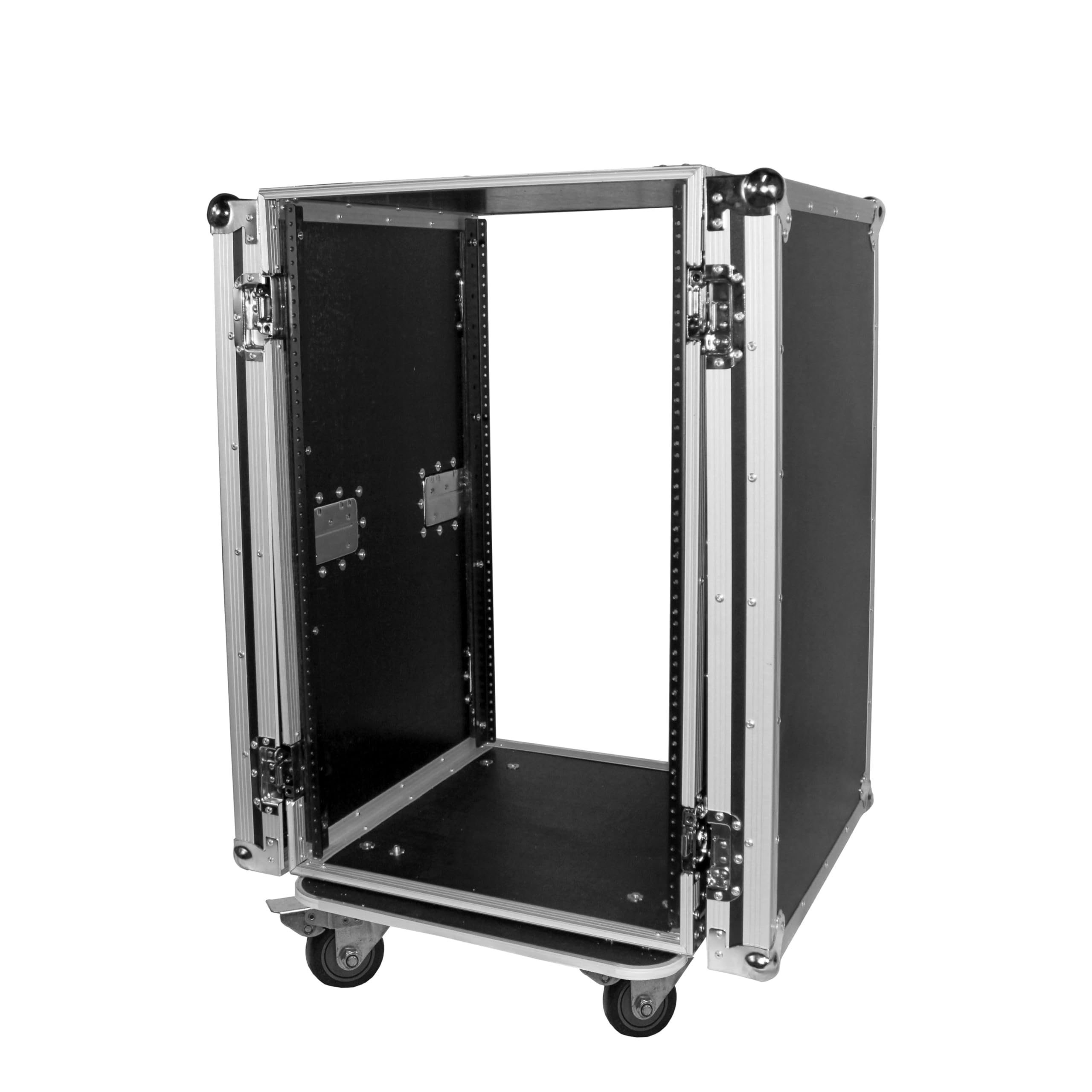 ProX T-18RSS 18U Space Amp Rack Mount ATA Flight Case 19 Inch Depth W-Casters