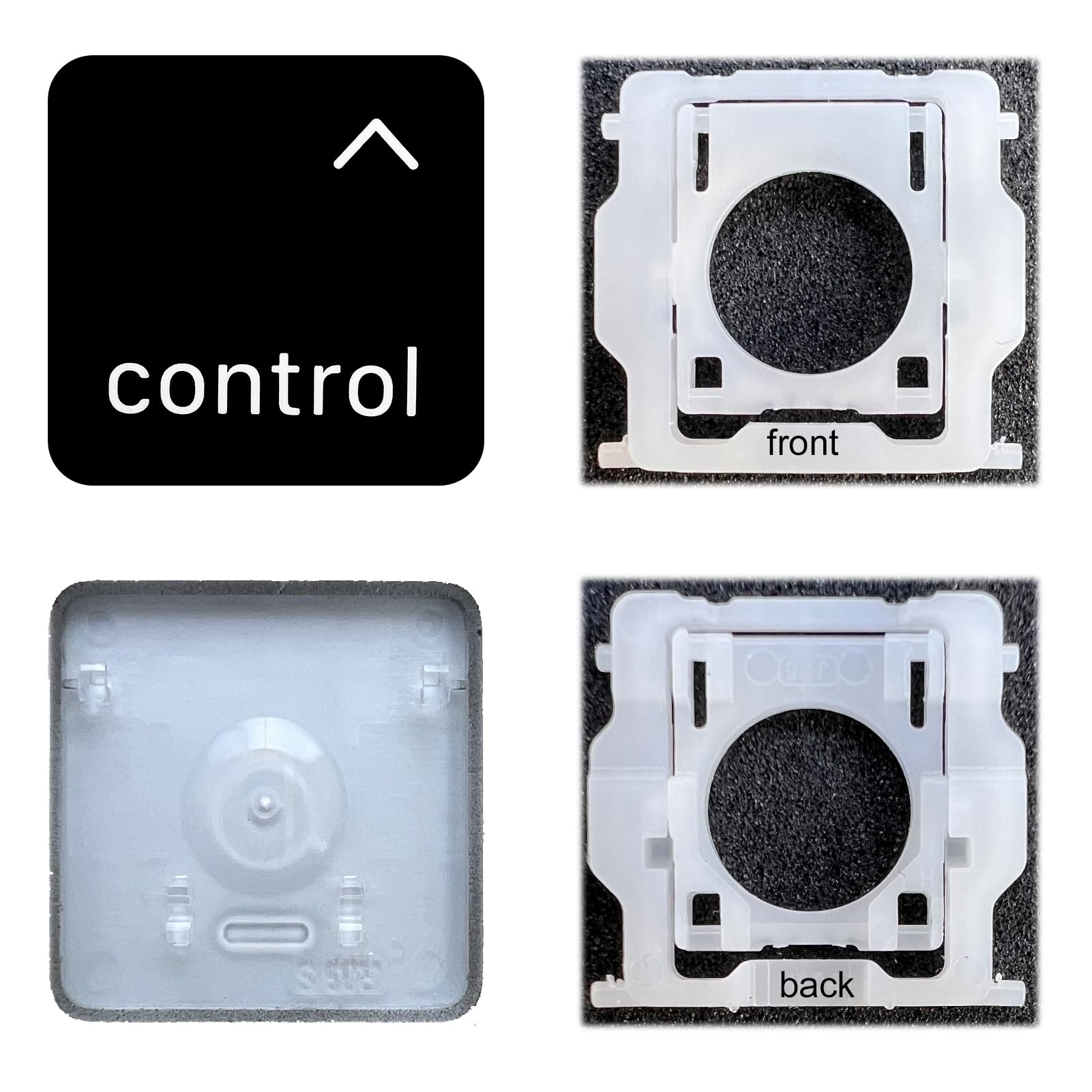Replacement Individual Key Cap with Hinge for (M1 M2) MacBook Pro A2141 A2251 A2289 A2338 A2442 A2485 MacBook Air A2179 A2337 A2681 (Control Key)