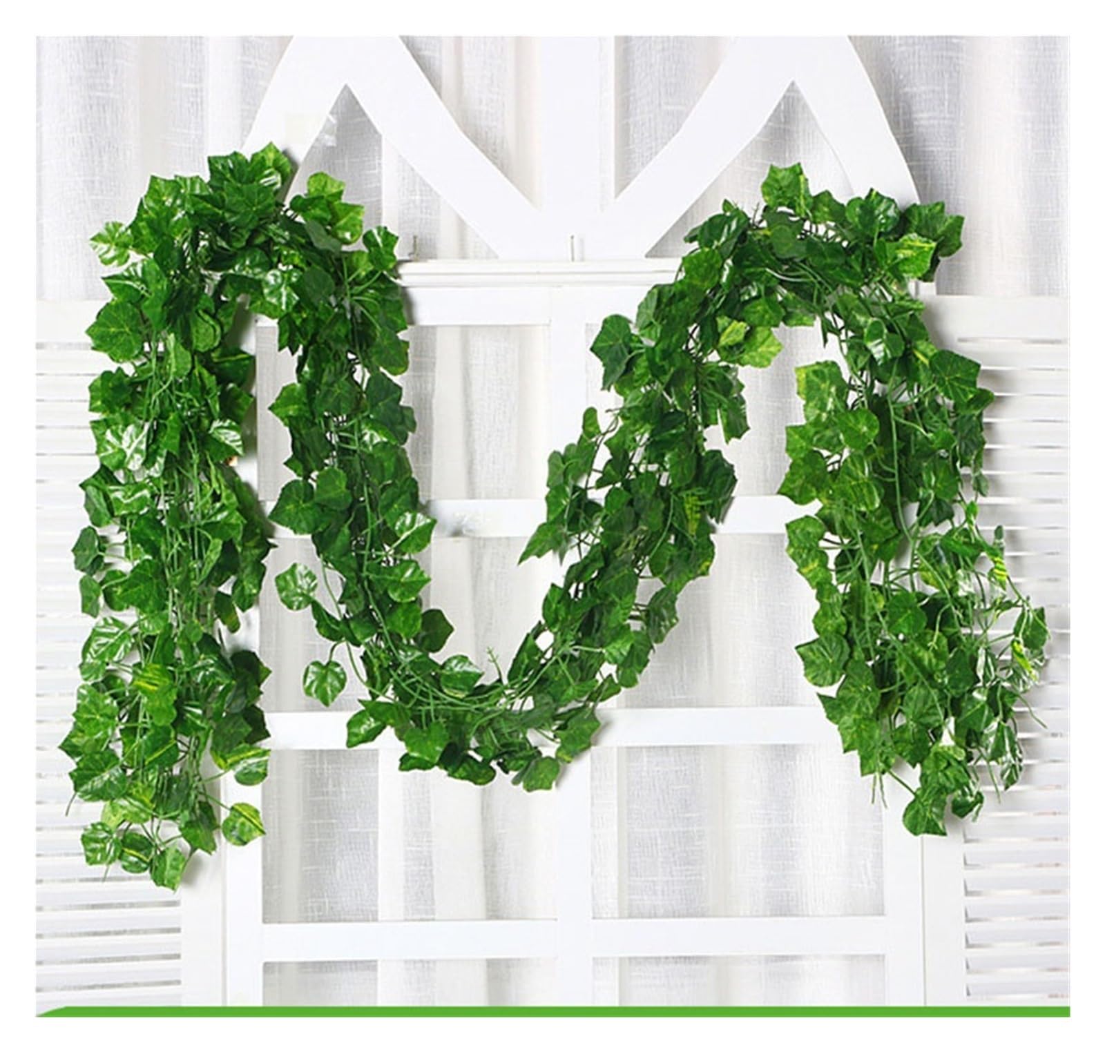 DSFIHJO Artificial Flower Vine 12pcs Artificial Ivy Leaves Plants Garland Plant Vines Fake Flowers Home Bedroom Party Garden Wedding Decoration Hanging(Grape leaves)