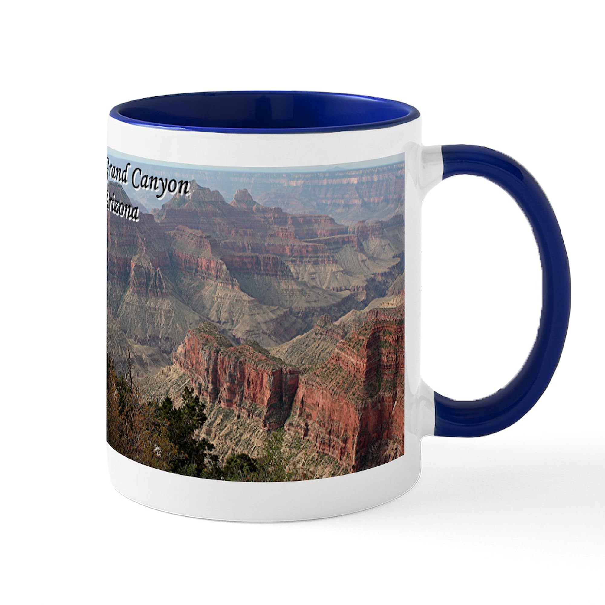 CafePress Grand Canyon, Arizona 2 (With Caption) Mug 11 oz (325 ml) Ceramic Coffee Mug