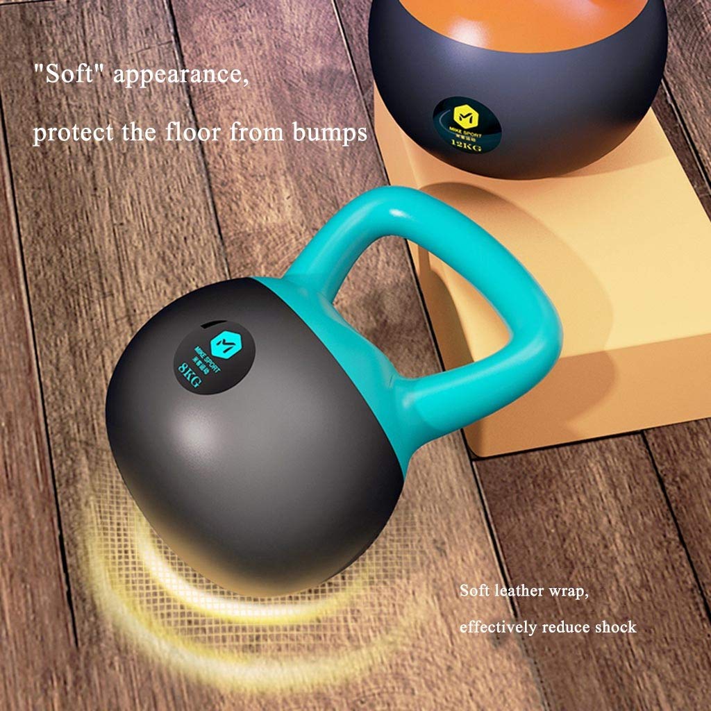 Dumbbell fitness Kettlebell 8KG / 12KG / 16KG, Campana per Bollitore Pesante per Allenamento Cardio di Forza, Kettlebell per Allenamento Fitness a Casa E In Palestra per Sollevamento Pesi Bodybuilding