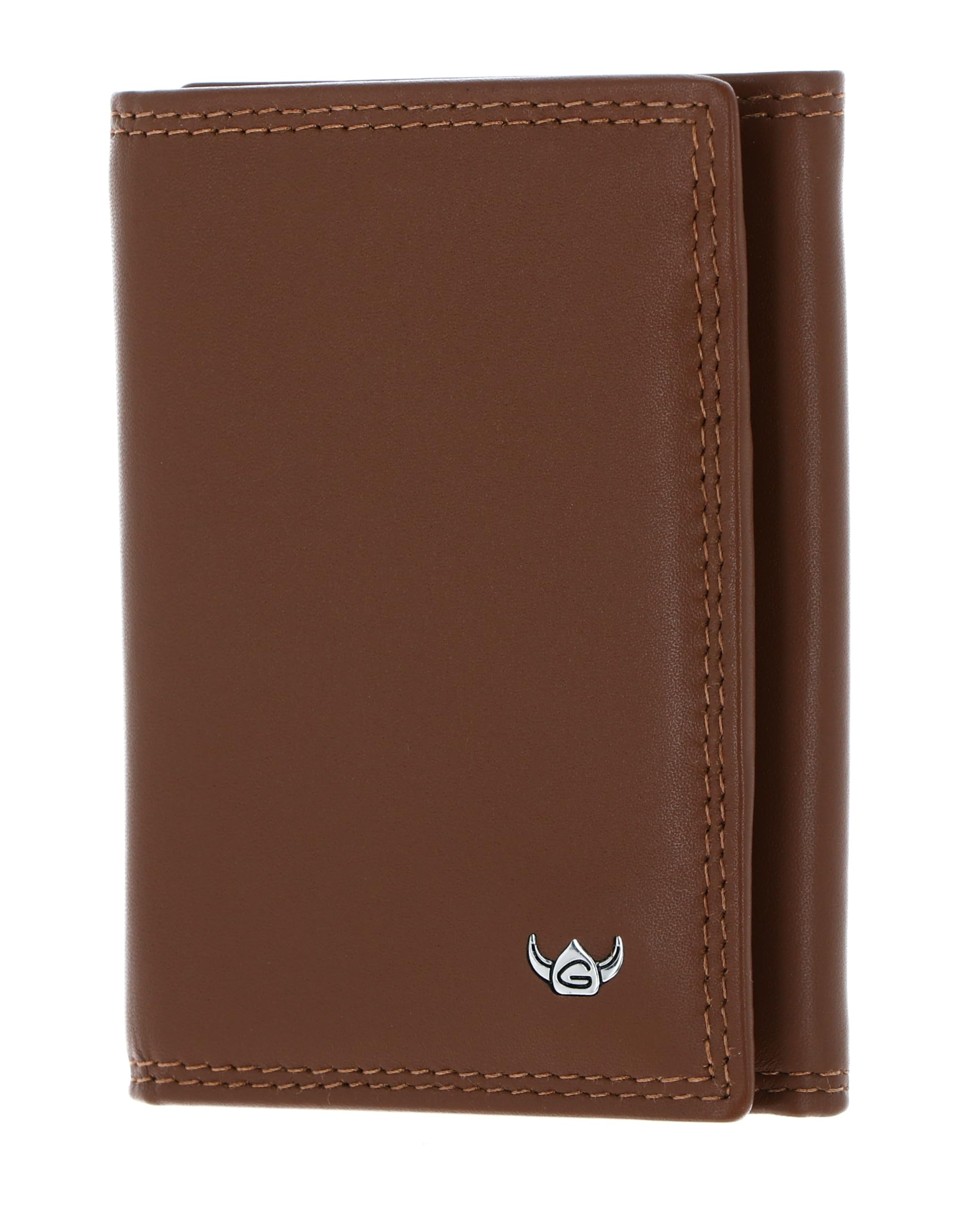 Porte-monnaie cuir RFID protect Golden Head Polo marron 1011 - 8