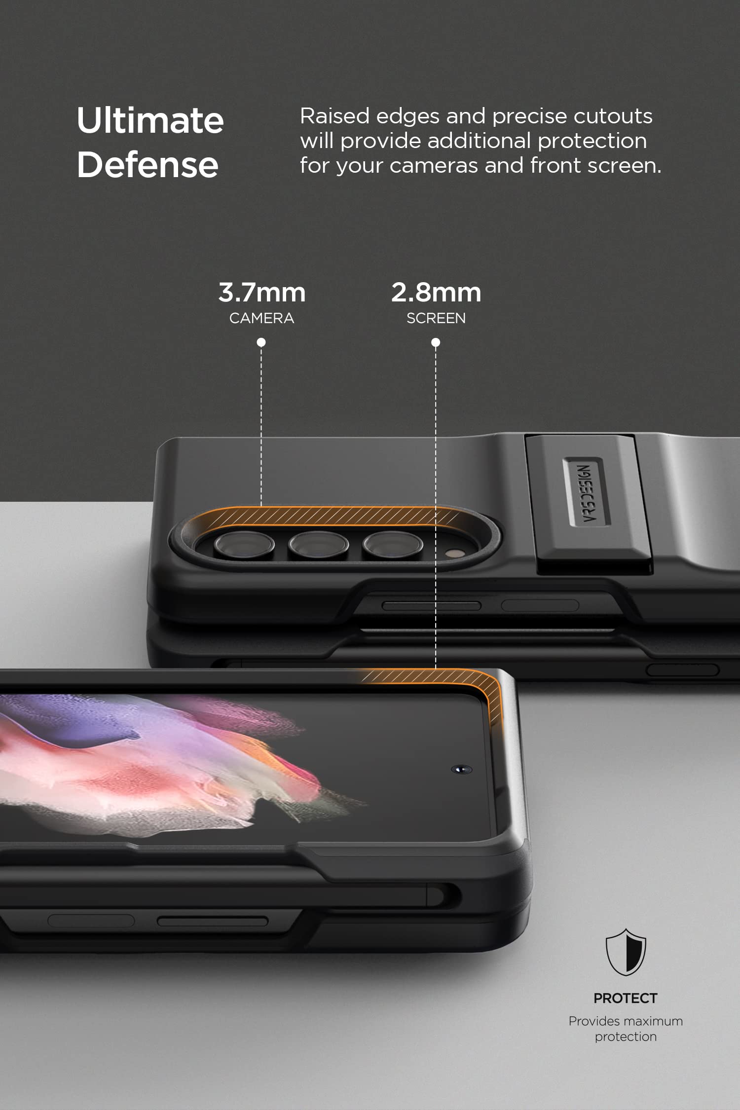 Amazon.co.jp: 【VRS】 Galaxy Z Fold4 5G 対応 ケース カバー 耐衝撃