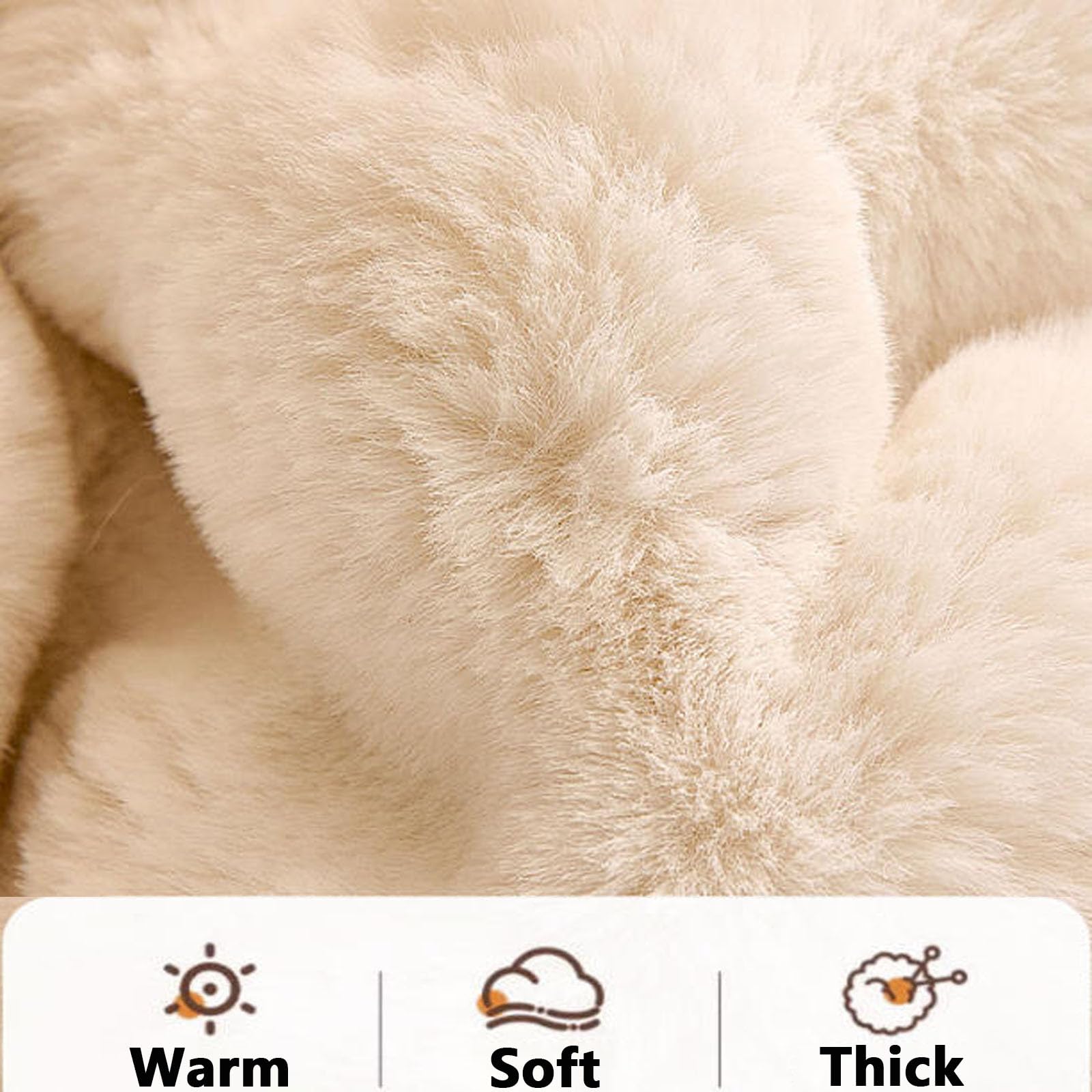 Générique Housse de Canapé Épais Peluche,Protege Canape Cuir Anti-dérapant | Housse Canape D'angle Couverture pour Canapé Tapis Rebord de Fenêtre Protection pour Canapé en Cuir de Salon,White,80x180cm