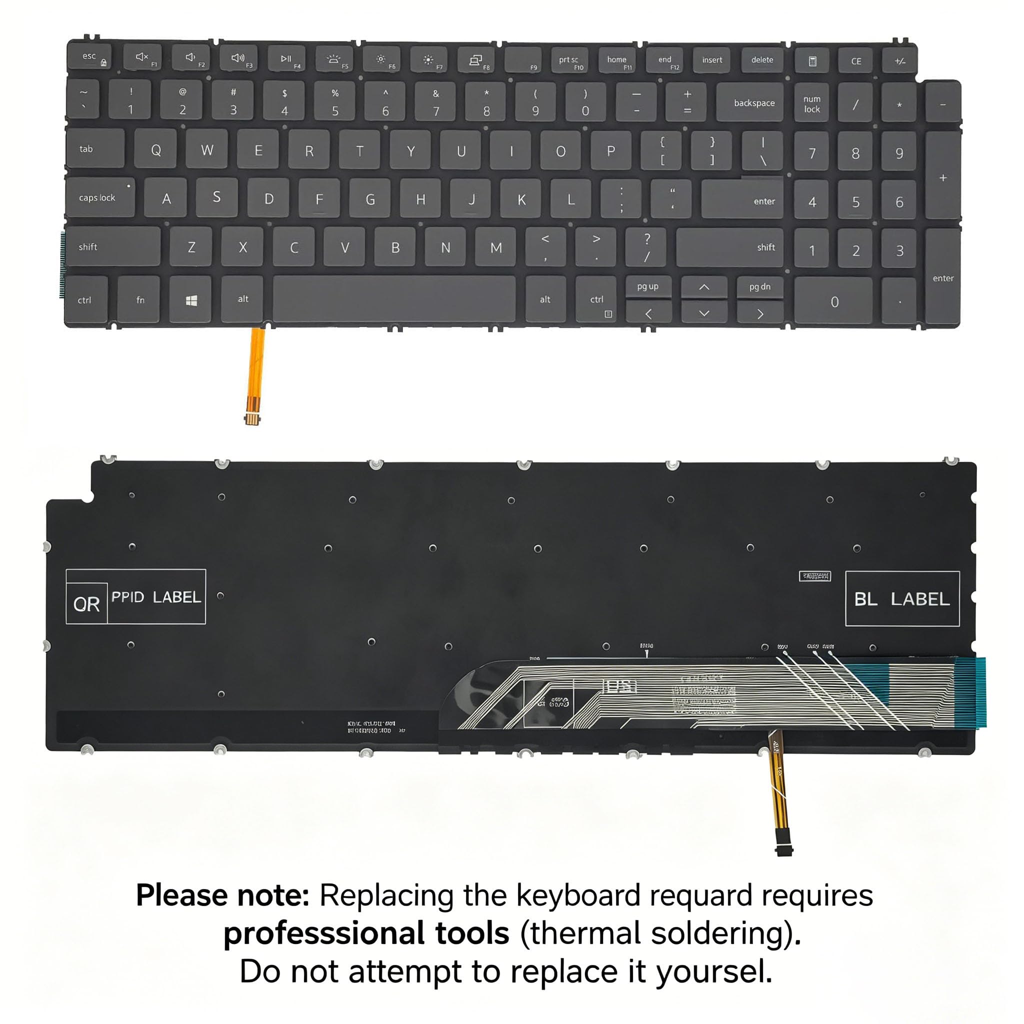 Amazon | WWGTMC交換用キーボード Dell Latitude 15 3520、Vostro 3510