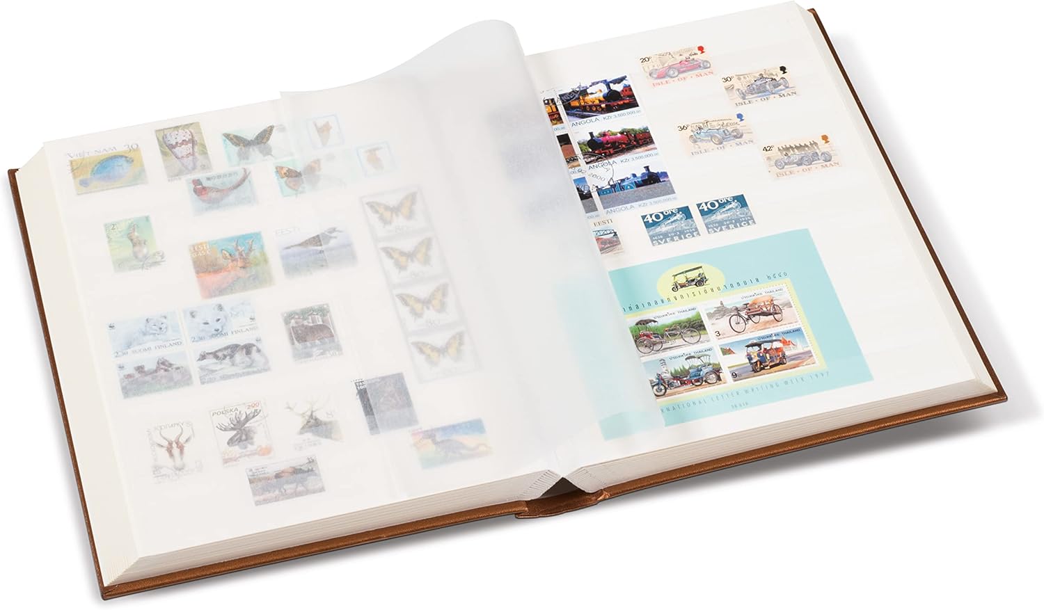 Lighthouse Leuchtturm Einsteckbuch Comfort, Din A4, 64 charmoisfarbene Seiten, wattierter Einband, Bronze