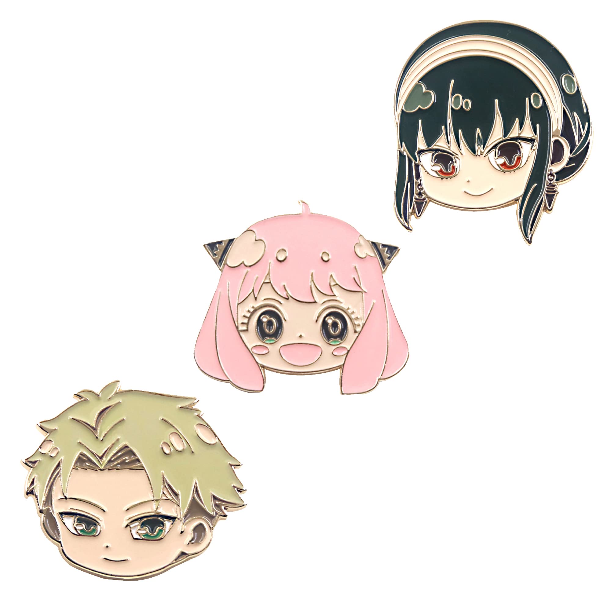 Anime Anya Forger Pins - loid S Family Cosplay Enamel Brooch - Backpack Costume Gift for Women Men Fans