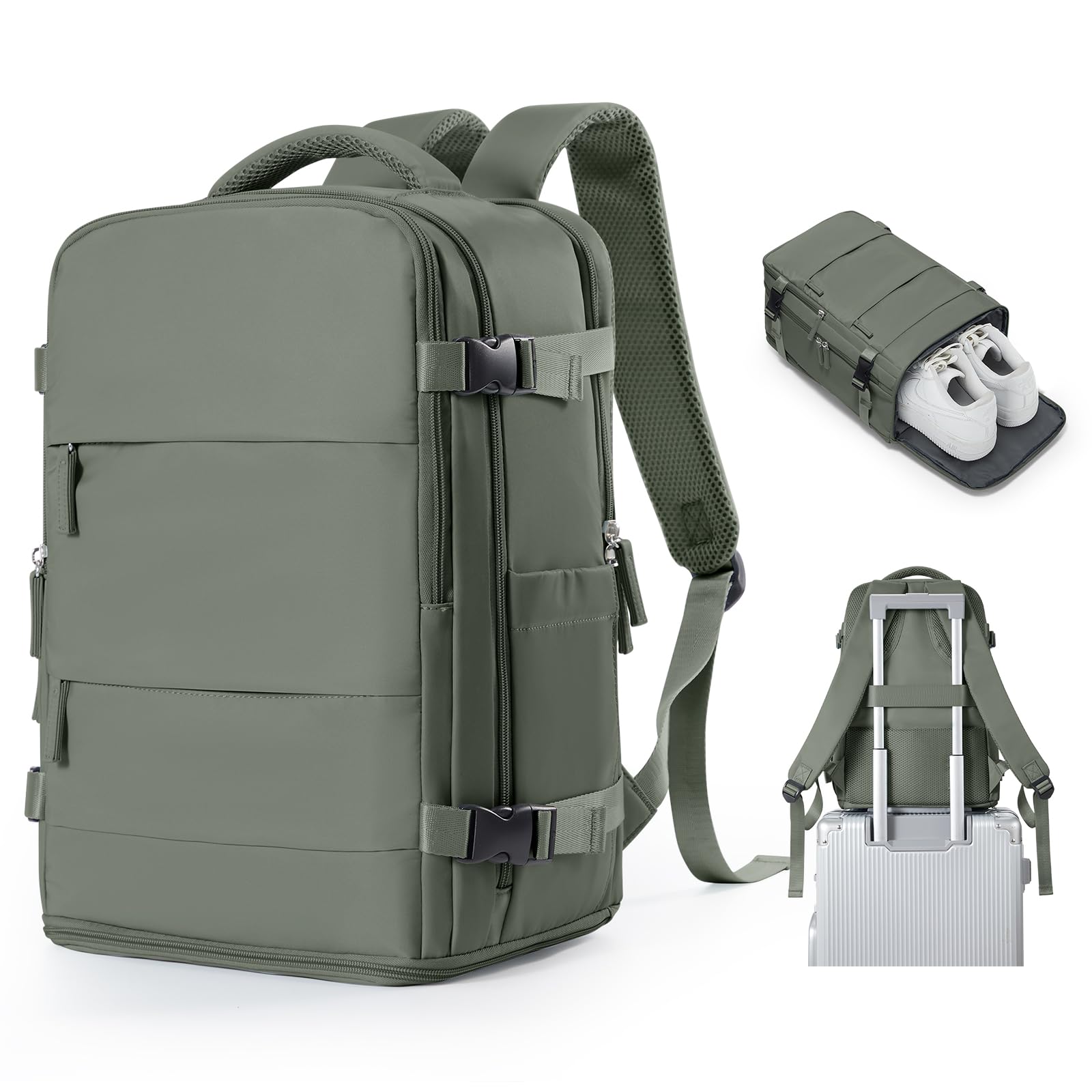SZSYCN Mochila Viaje Cabina Avion 40x30x20 Ryanair Wizzair Maletas de Viaje Mujer Mochilas Viaje 40×20×25 Ryanair para Mujer Equipaje de Mano 45x36x20 Easyjet Maletas para Portatil Hombre — view 20