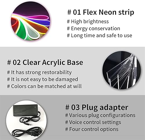 Miniatura 4 de Luminous signage Christmas Tree Neon Sign Led Modeling Light Luminous Letters Signboard Acrylic Panel Neon Decorative Light, 32x50cm (Color  Green)