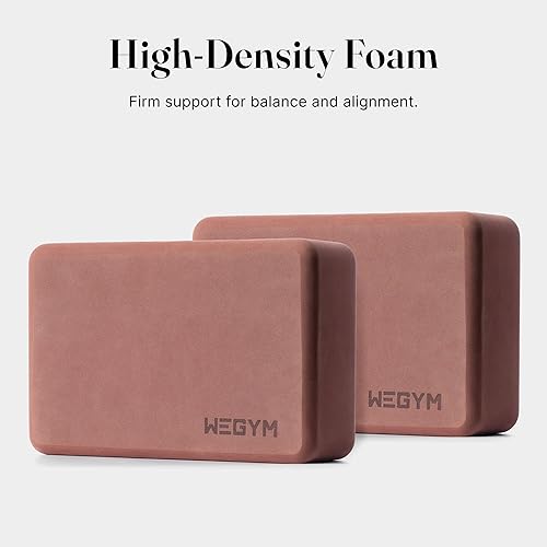 Vista 2 de WeGym Yoga blocks with Anti-Slip, Comfortable Grip, Sturdy Sides for Secure Workouts at Home, for Yoga, and Pilate Training